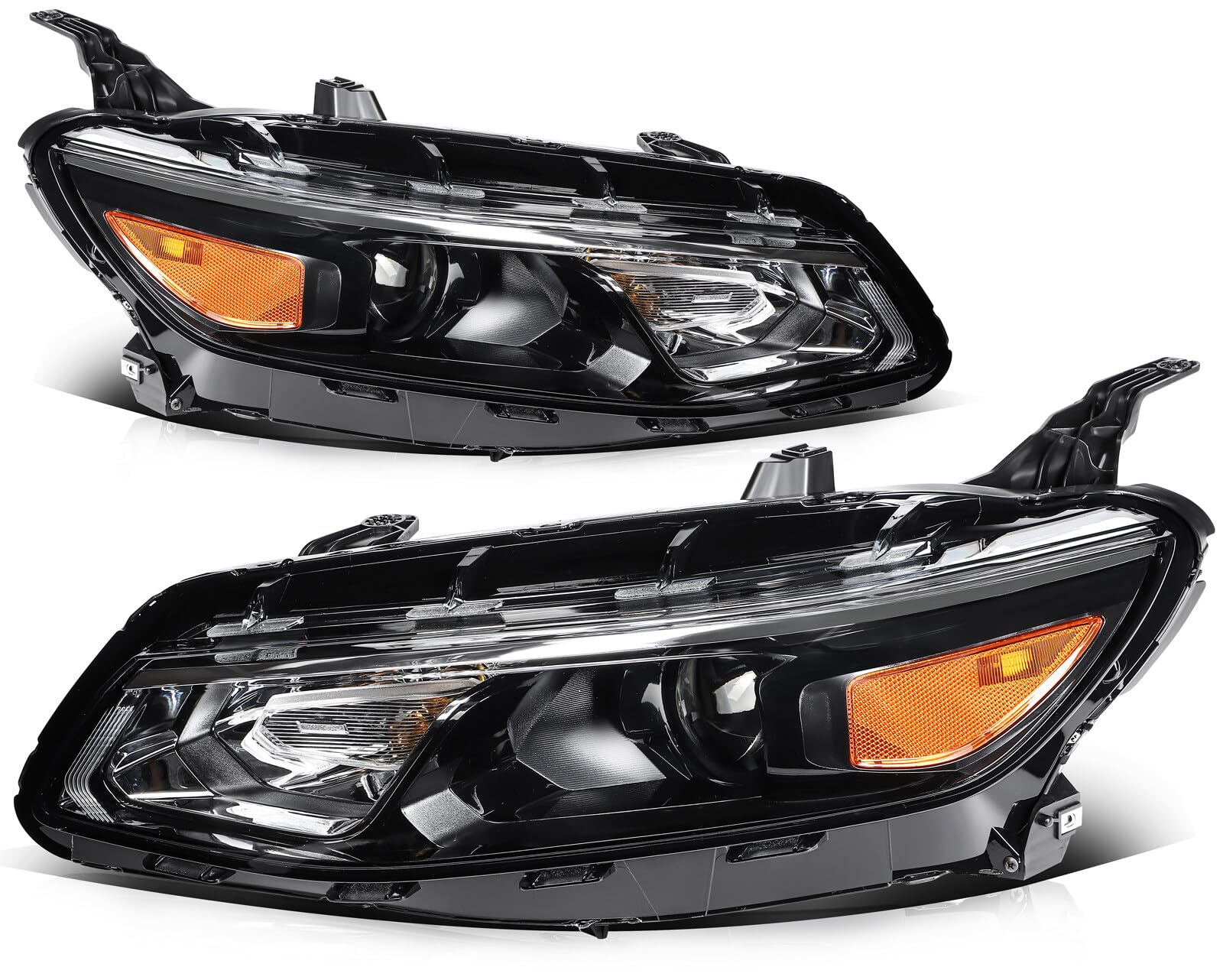LBRST Headlight Assembly Fit 2016-2018 for Malibu Driver & Passenger Side Headlight 84324411