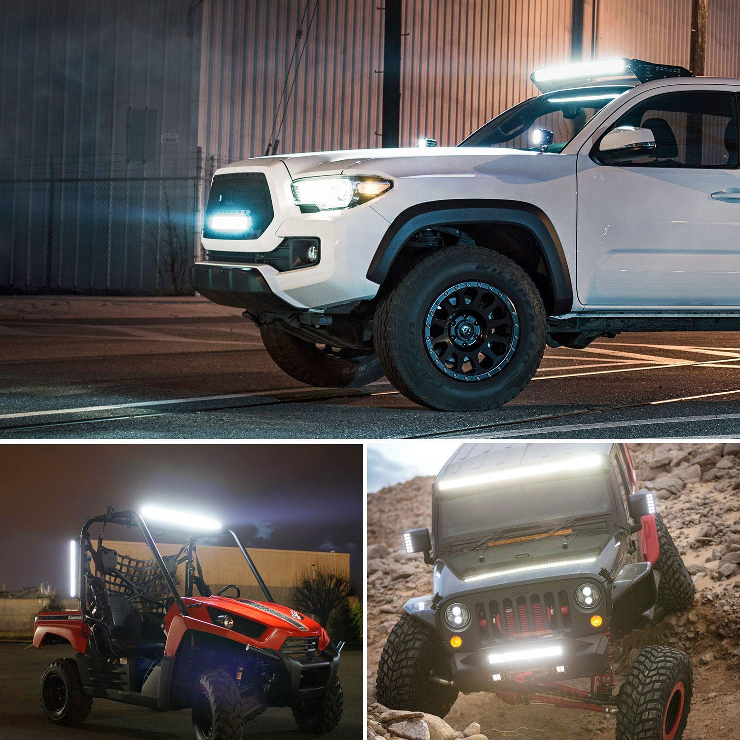 Nilight Led Light Bar 26Inch 540W Triple Row 50000Lm Flood Spot Combo Off Road Driving Lights With 14Awg Heavy Duty Wiring Harne