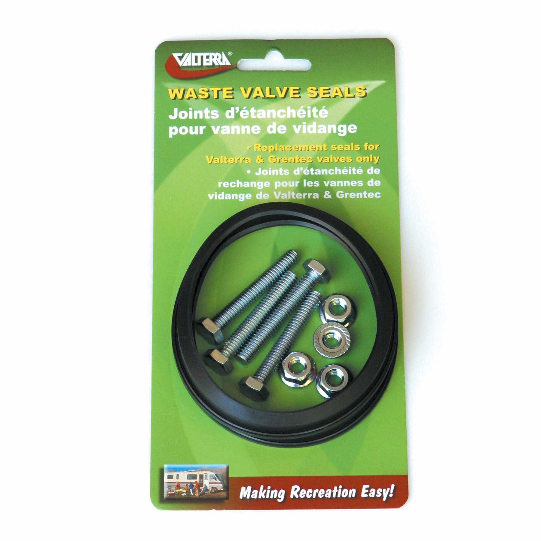Valterra T1003-7VP 3 Replacement Seal with Hardware, (Set of 2) , Black