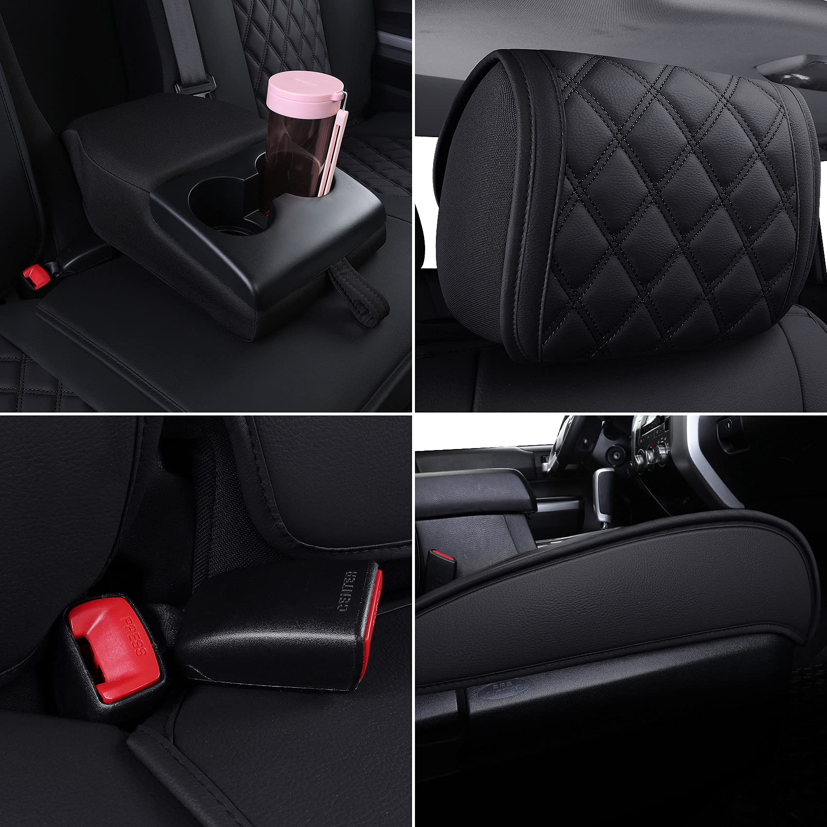 Yiertai Tundra Seat Covers Compatible With Toyota Tundra 2008-2022 2023 2024 2025 Crewmax Double Cab Sr5 Limited Platinum Trd Pr