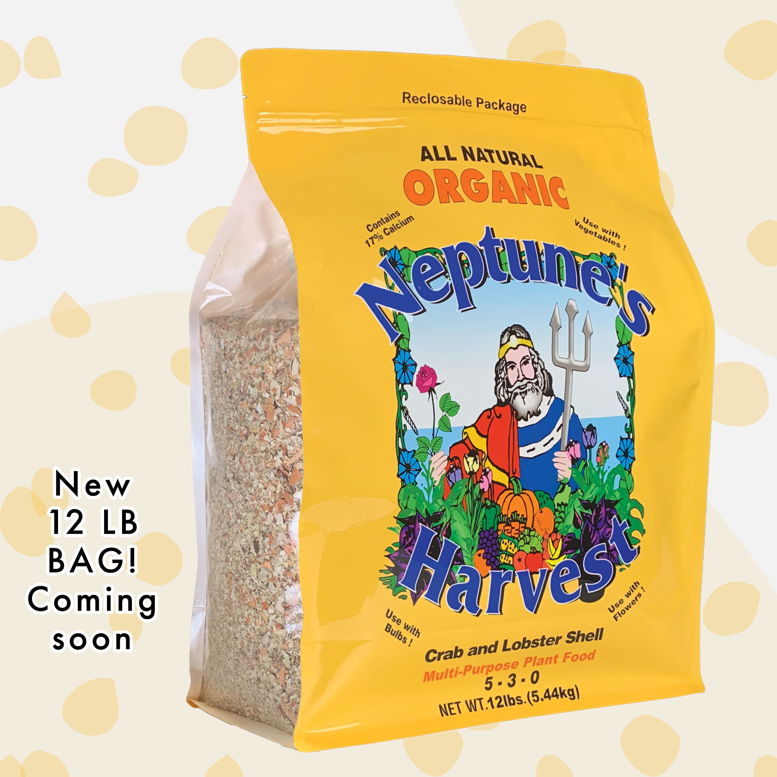 Neptune's Harvest Crab & Lobster Shell Fertilizer, 12 lb, Brown/A, Model CS612