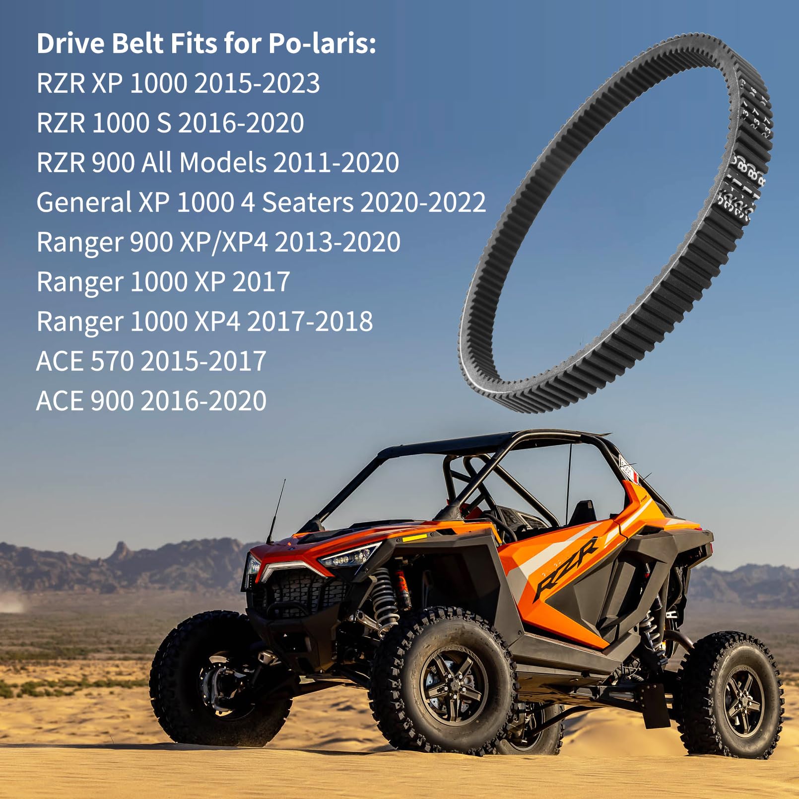 Tektall 3211180 Drive Belt Replace 27C4159 Compatible with Polaris RZR 1000 900 XP XP4 2014-2021/ RZR S 900 1000 XP XP4 ACE 570