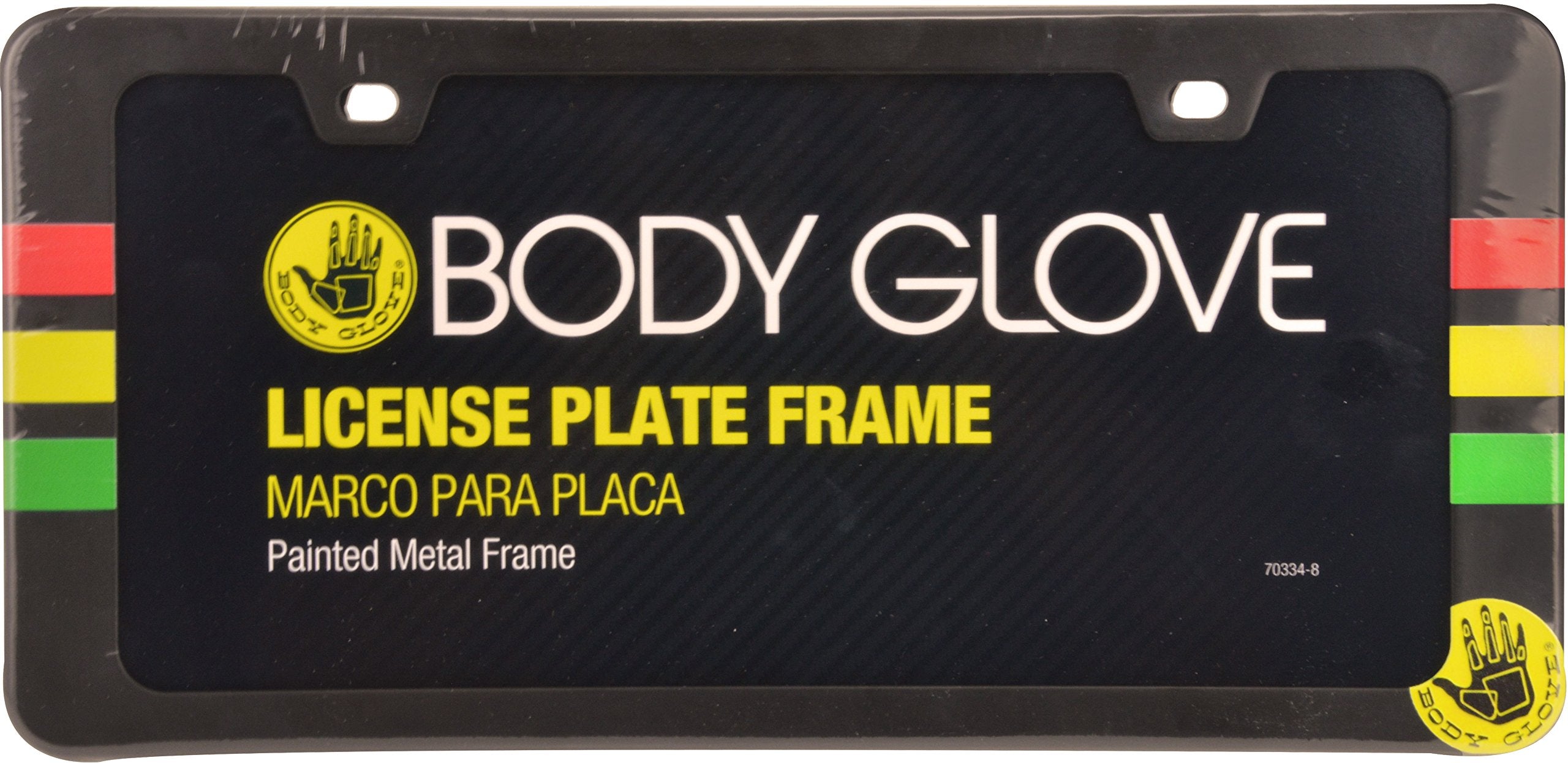 Bell Automotive Rasta License Plate Frame, Black/Multi, Model 22-1-70334-8, One Size