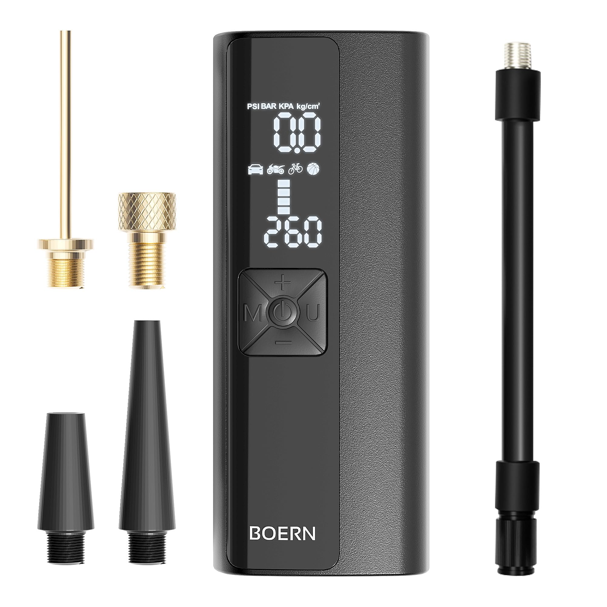 Boern Tire Inflator Portable Air Compressor Air Pump For Car Tires - Portable Tire Inflator With Auto-Shutoff Function For Car T