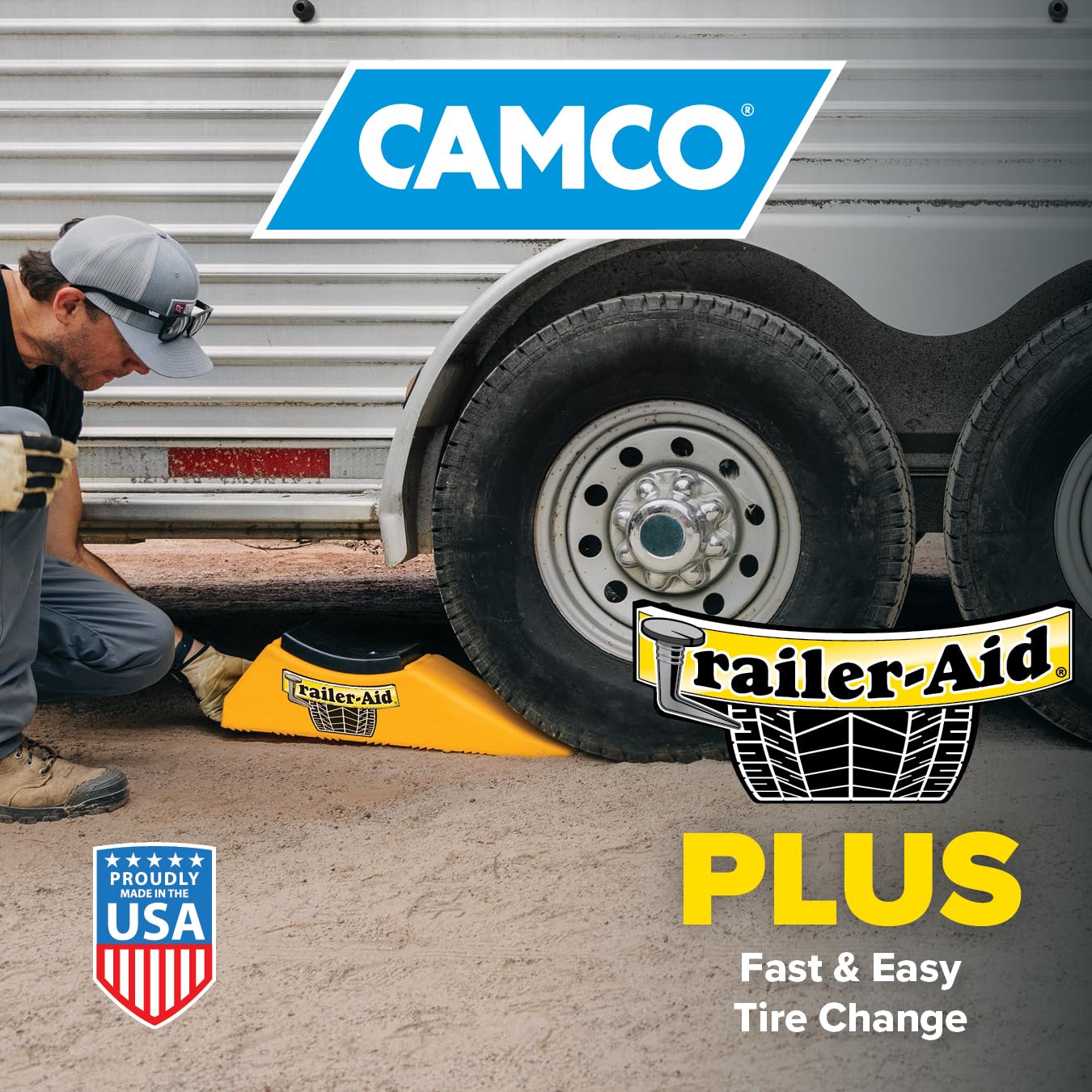 Trailer Aid 21002 Plus  Features A 5.5-Inch Lift & Crafted Of Heavy-Duty Lightweight Polymer  Great For Rvs, Campers, Travel Tra