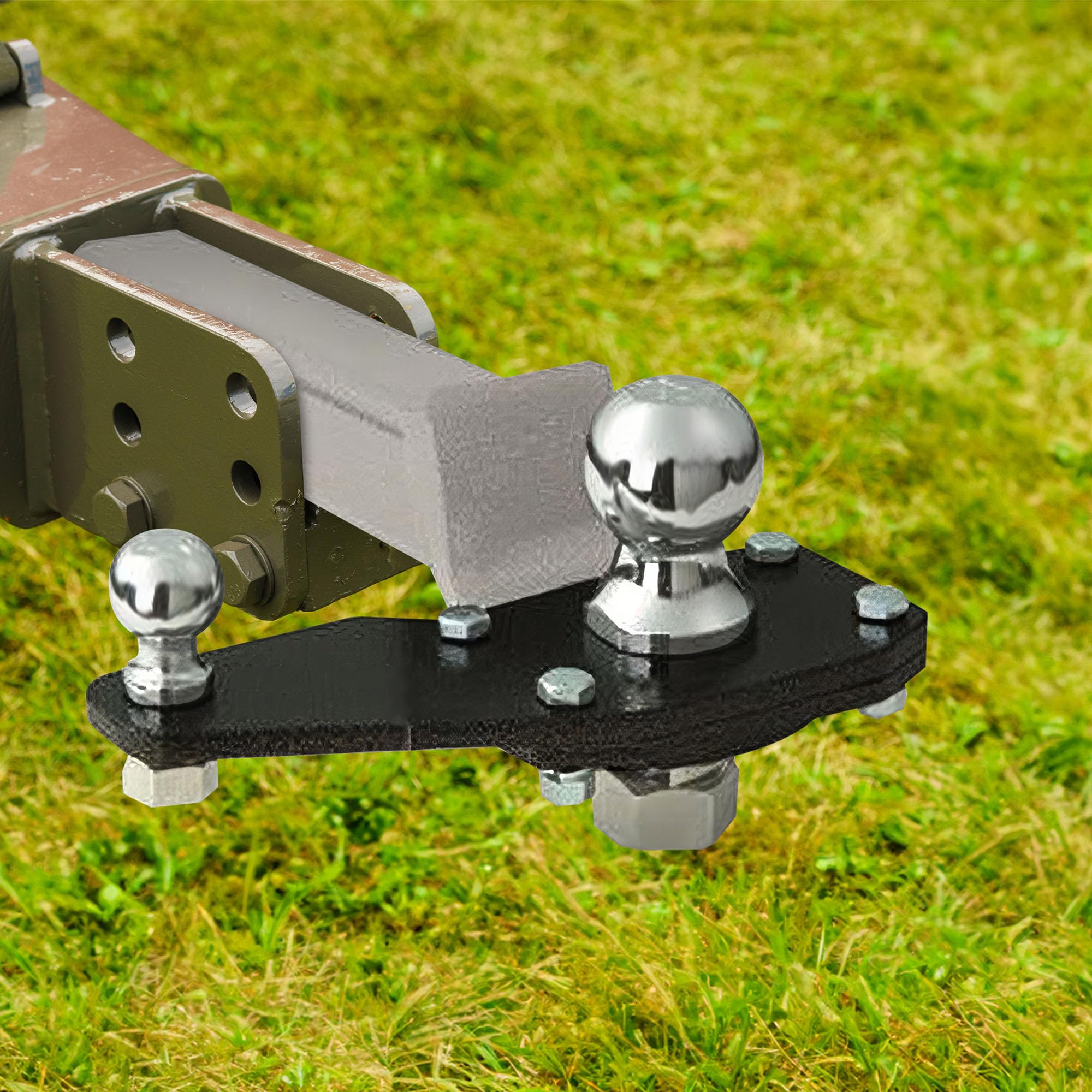 Eaz-Lift 2-Inch Ball Mount Adapter - Durable Powder-Coated Alloy Steel, Model 48386, Left/Right Compatible, Parts/Accessories