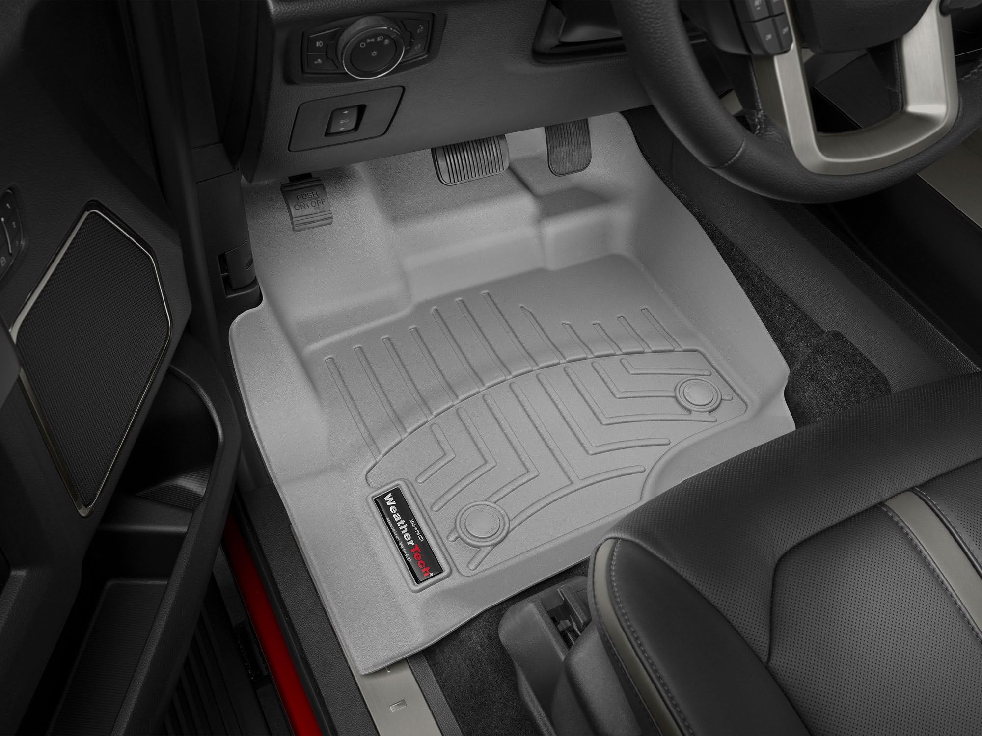 Weathertech Custom Fit Floorliner Floor Mats For Silverado 1500, 2500Hd/3500Hd, Sierra 1500, 2500Hd/3500Hd (Crew Cab, Carpet) -
