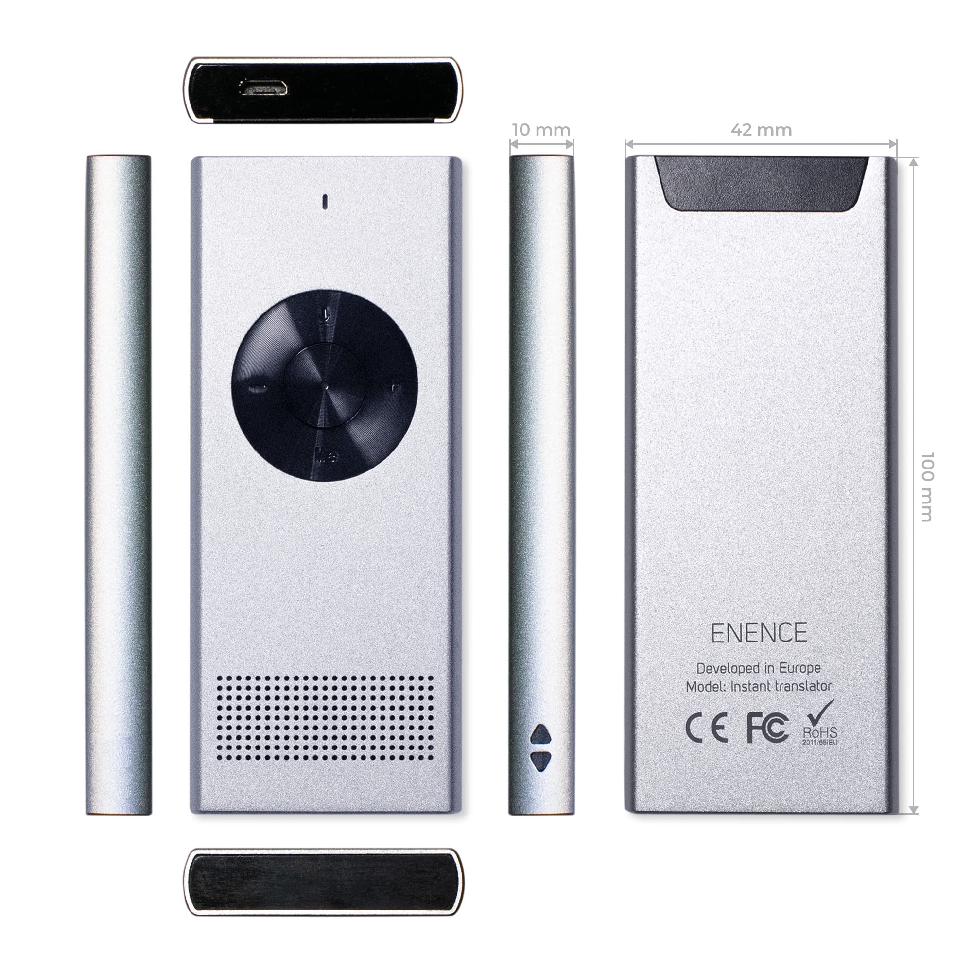 Enence Muama Enence Instant Two-Way Translator - Portable, Real-time Translation in 36 Languages for Travel & Business Communications