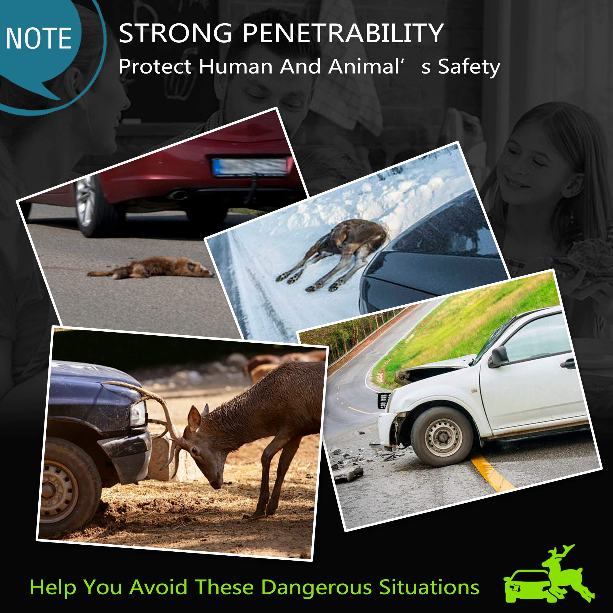 Elook Deer Warning Whistles Device For Car, Save Deer Whistle With Upgraded Acrylic Double-Sided Tape, Mini Size, 8 Pack (Patent