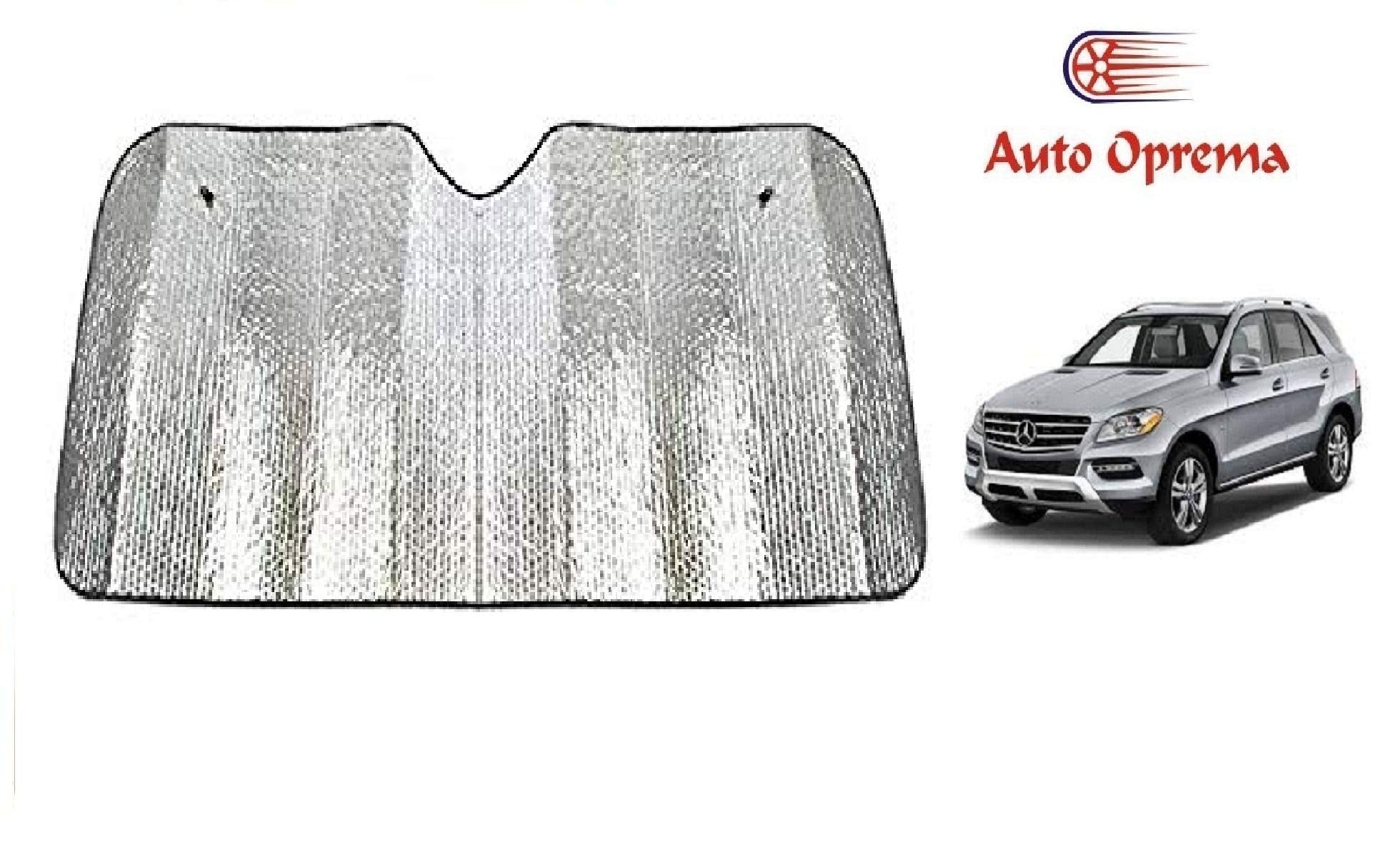 Auto Oprema (Award Winner at INDIAS Rising Star 2024) Front Foldable Metal/Foil Car Sunshade (Silver) 1 Pieces for BMW M Serie