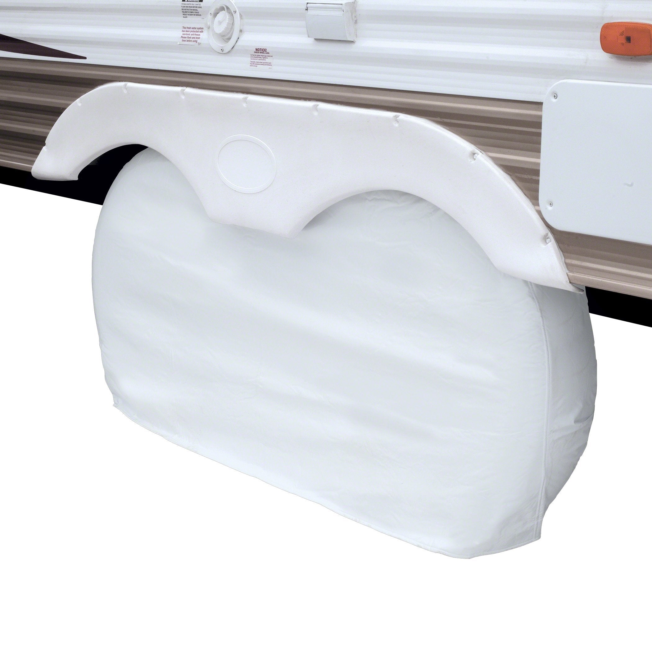 Classic Accessories Over Drive Rv Universal, Fits Wheels 26.75 - 29.75Dia, White