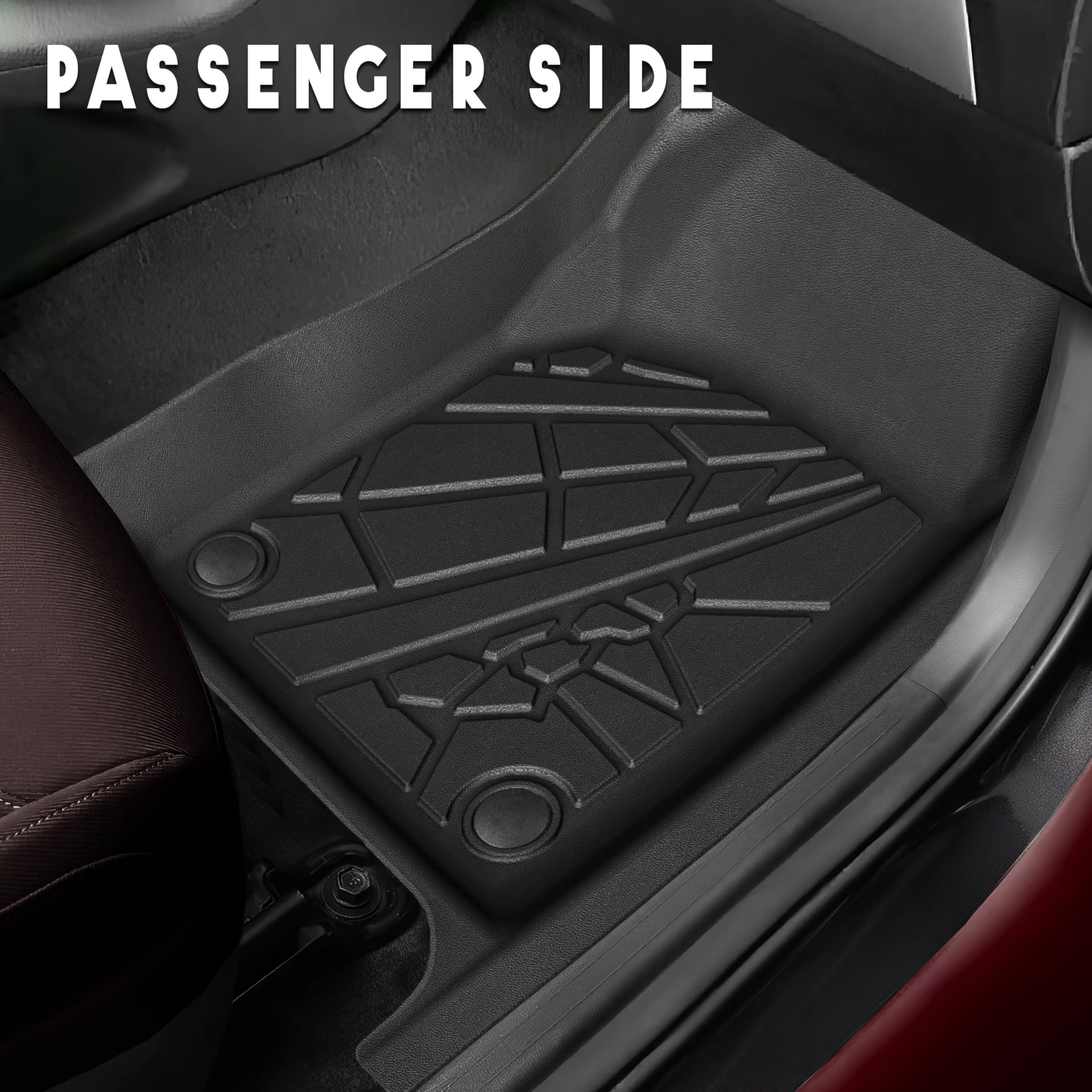 KARPAL Floor Mats & Cargo Liner for 2016-2021 Jeep Grand Cherokee, TPE Rubber, Black, 5-Seater, Model FM-JP1623GC-21-