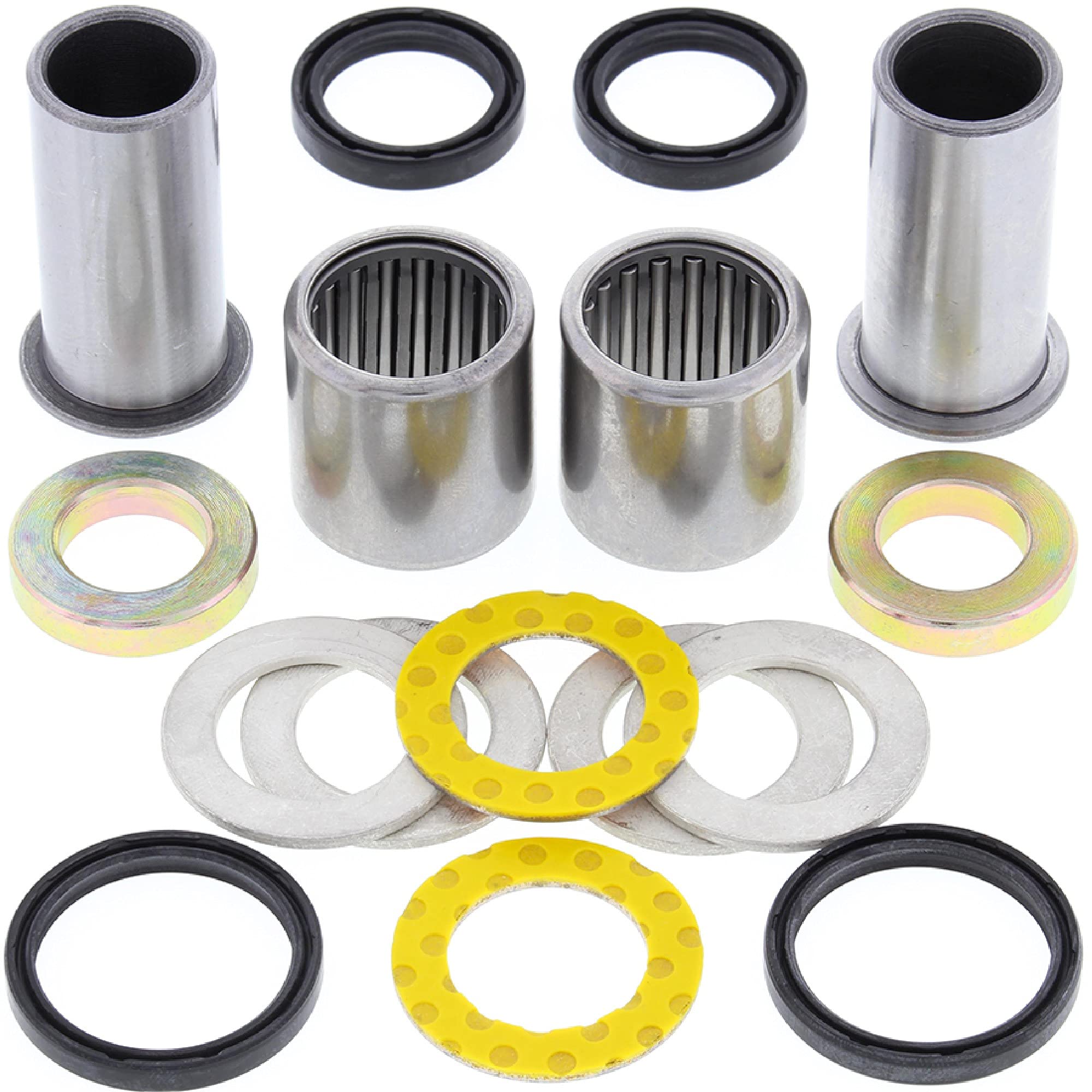 All Balls Racing 28-1156 Swing Arm Bearing Seal Kit Compatible with/Replacement for Kawasaki KX250F 2006-2016, KLX450R 2008-2009