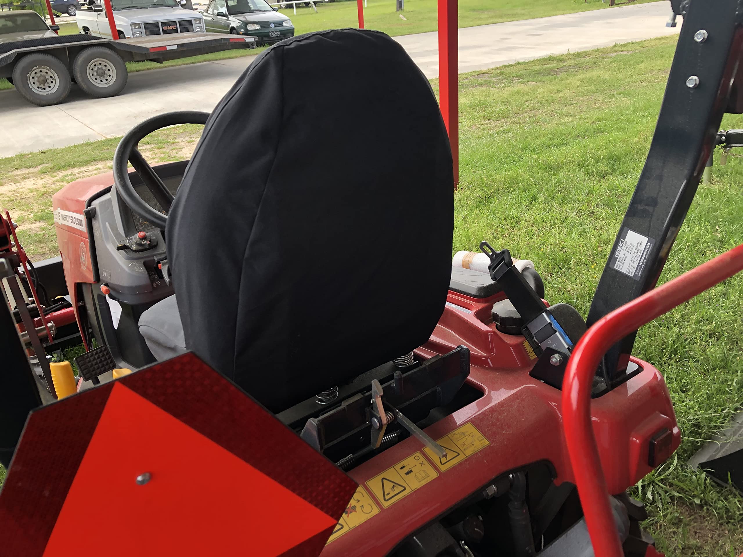 Durafit Seat Covers for Massey Ferguson Tractors - High Back, Gray, Endura Material, Model KU20 C8-mf