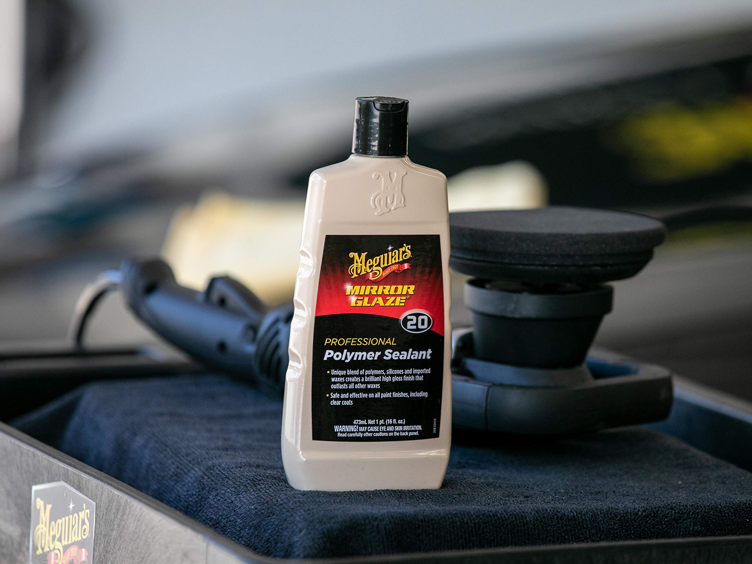 Meguiar's Mirror Glaze Polymer Sealant - High Gloss Wax Protection, 16 oz, Model M2016
