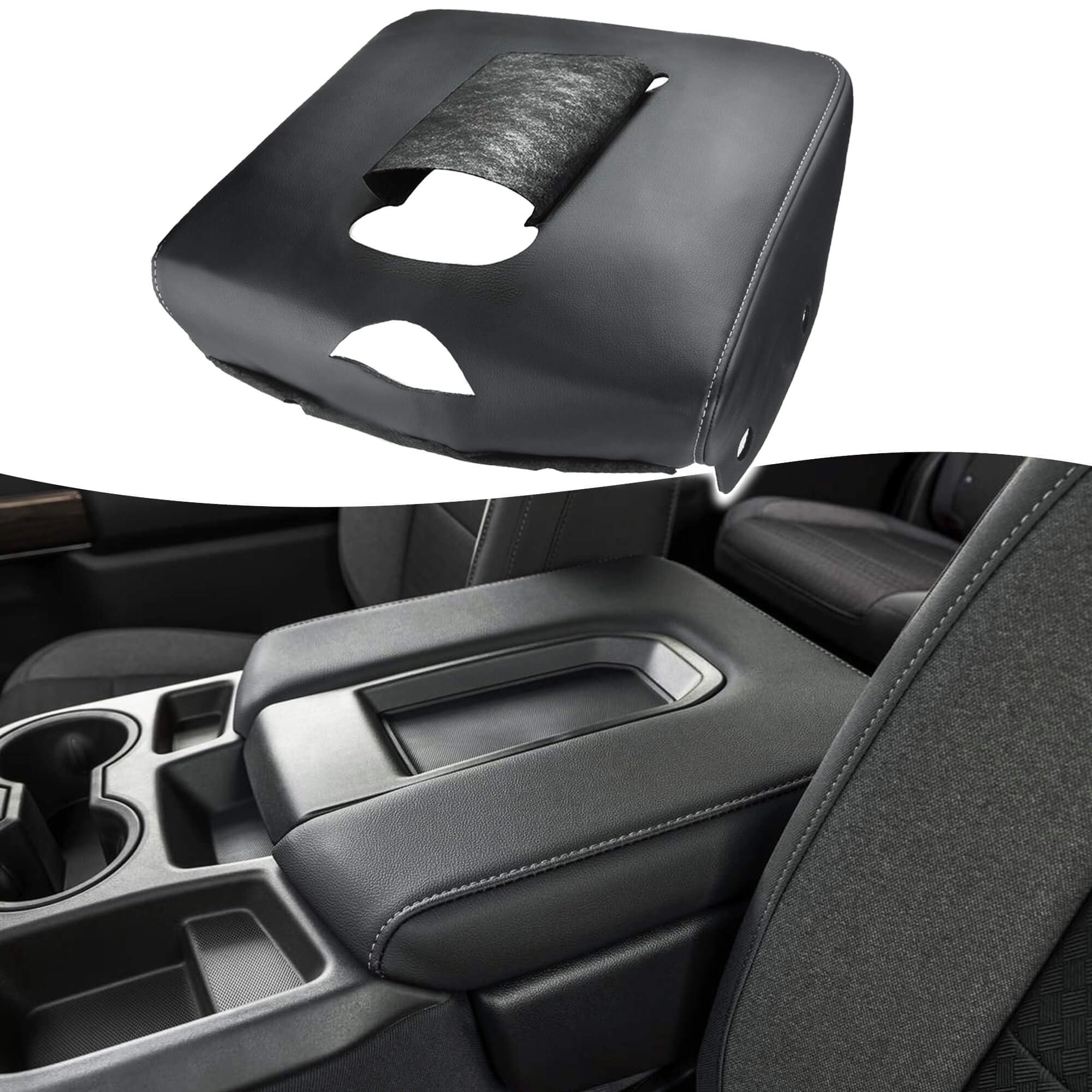 Kbh Center Console Armrest Cover Replacement For Chevy Silverado & Gmc Sierra 2020 2021 2022 2023 2024 2025, Jump Seat, Arm Rest