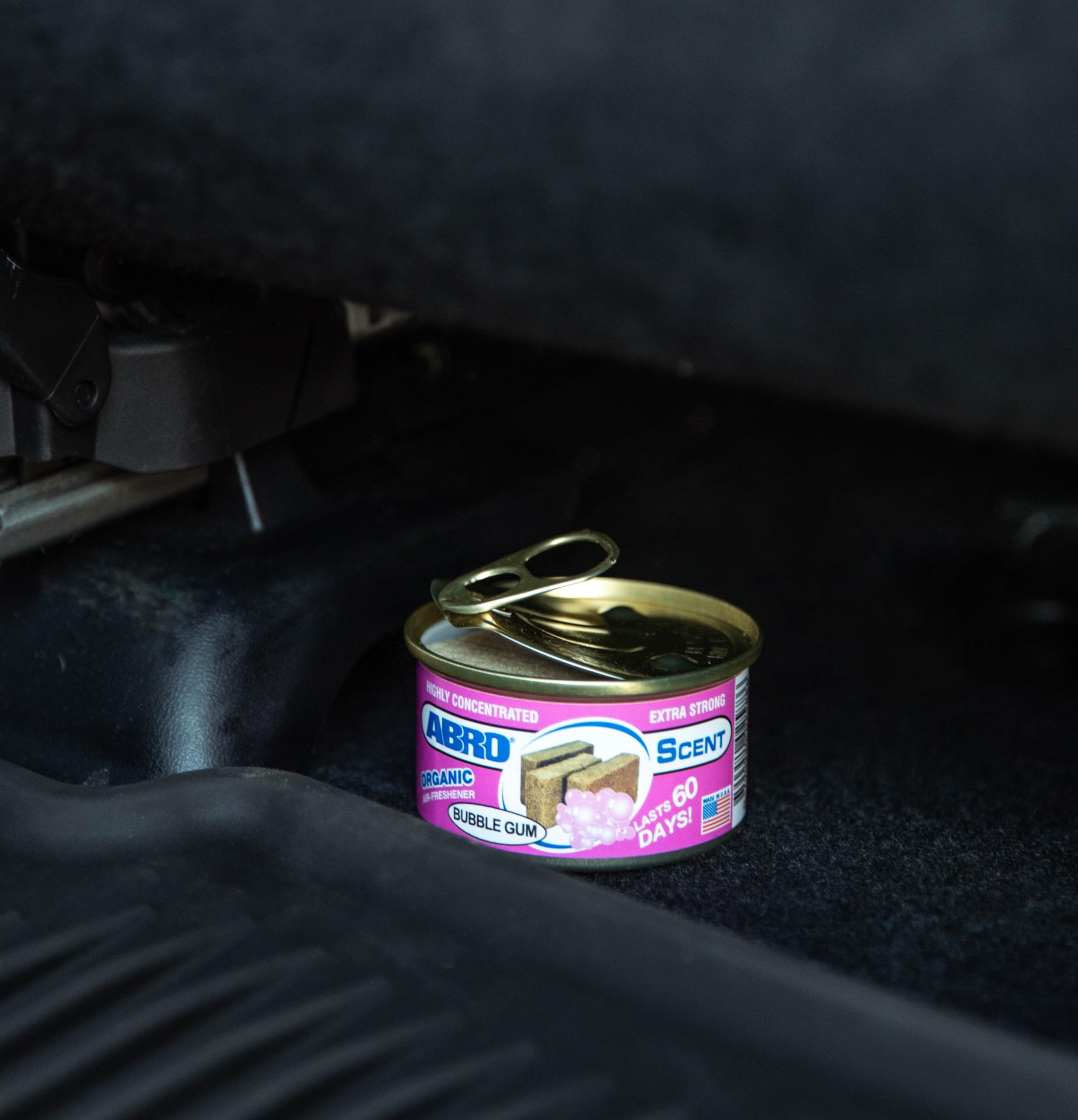 Abro Car Air Freshener Cans: Spill Proof Air Fresheners For Home, Office, Or Car Accessories, Lasts Up To 60 Days - 1 Pack Bubbl