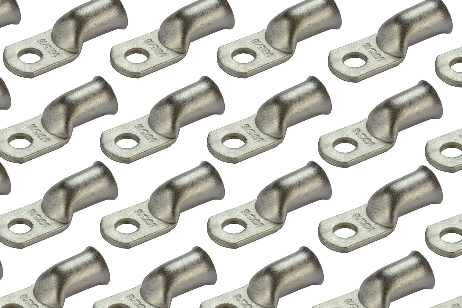 Temco 100 Pack Tinned Copper Welding Battery Cable Ends, Lugs Terminal 1/0 Awg 5/16'' Hole - Marine Grade (6 Awg To 1/0 Awg Opti
