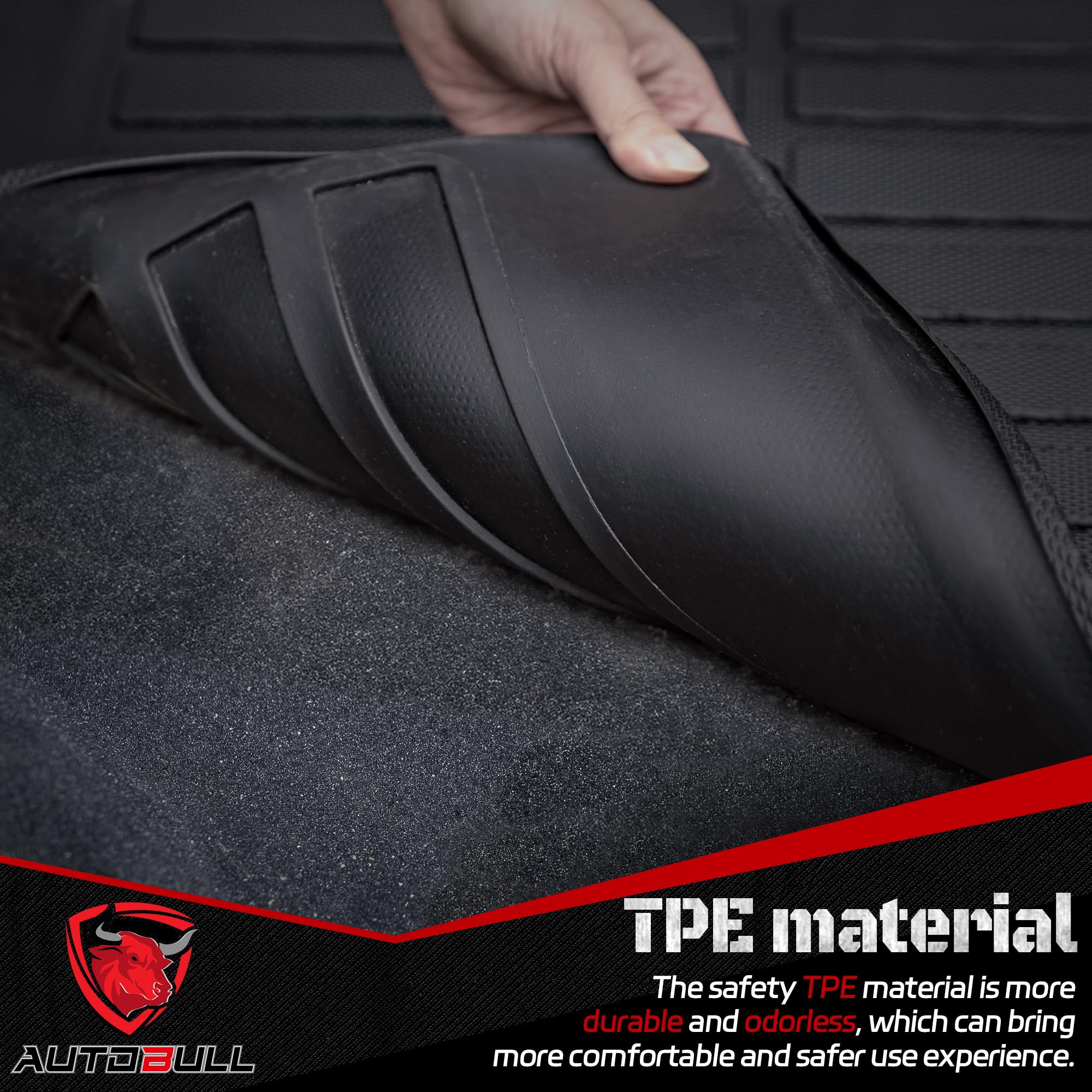 Autobull Cargo Liner Compatible With Volkswagen Vw Tiguan 5 Passenger 2018-2024 Cargo Mat, All Weather Protection Trunk Liner Re