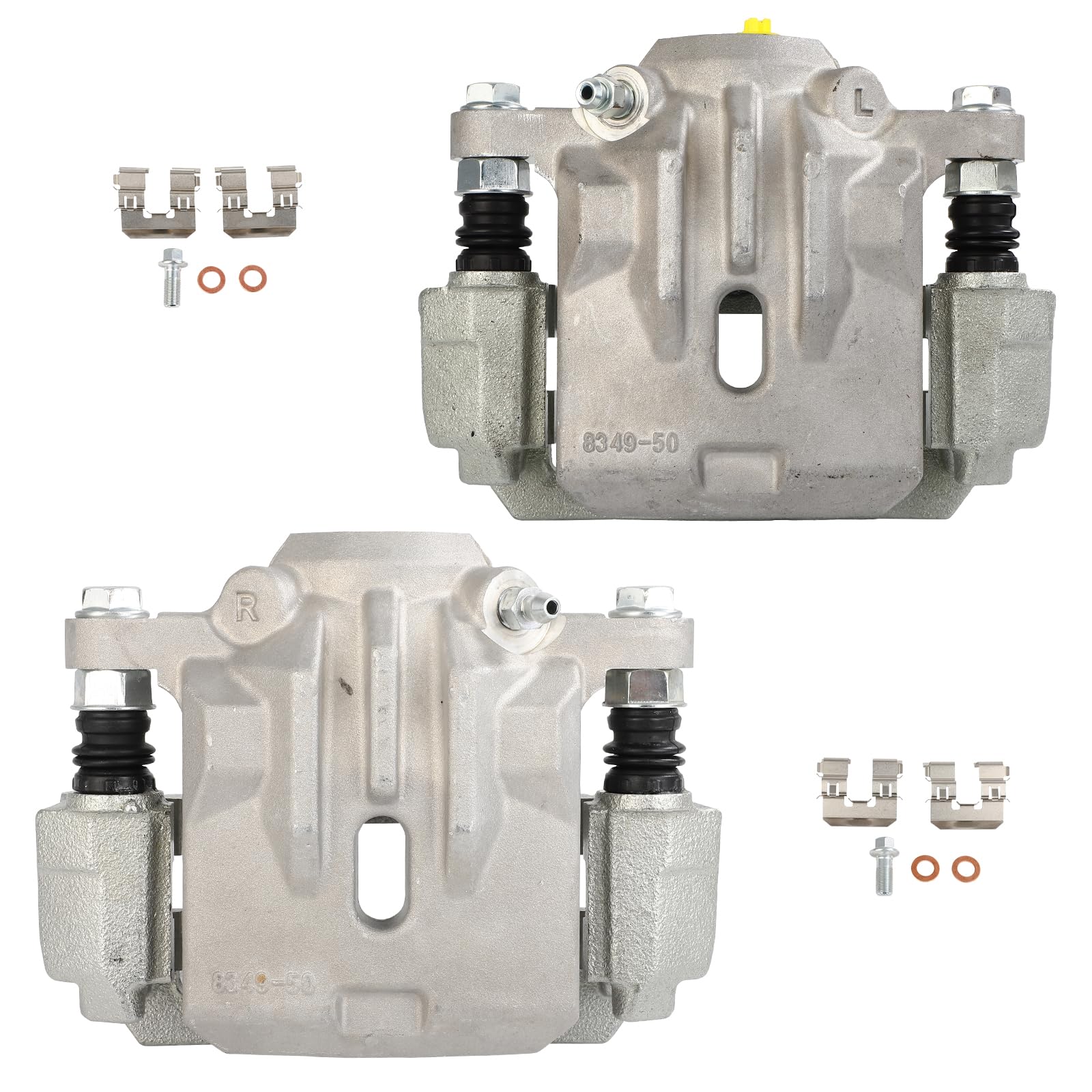 cciyu 19B3225 19B3224 Rear Left & Right Brake Caliper with Bracket Fit For Subaru For Legacy 2006-2009,For Subaru For Outback 20