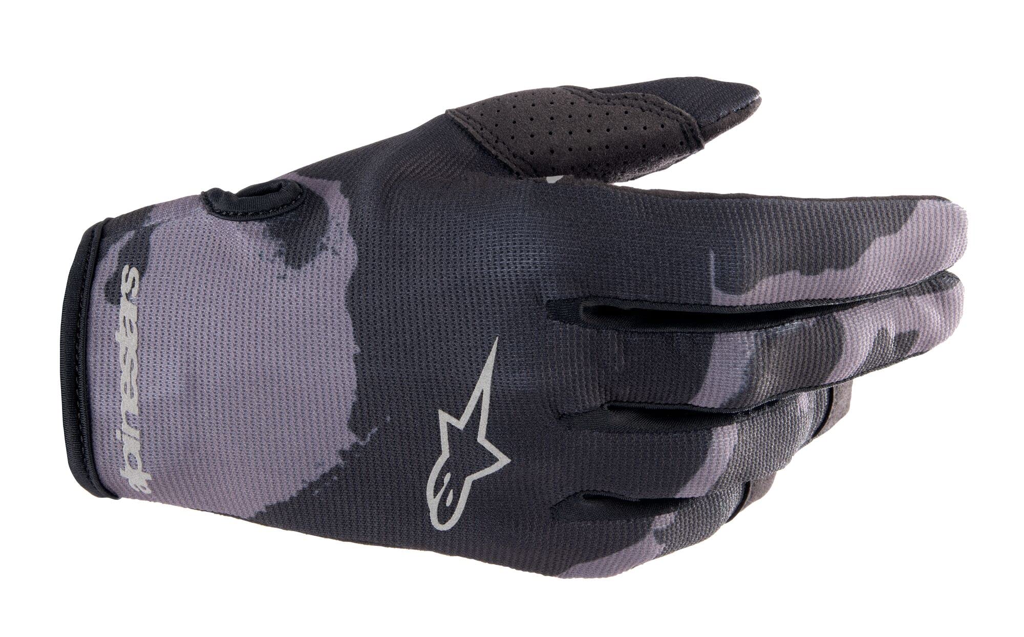 Alpinestars 3561823-9080-M: Radar Gloves Iron/Camo Md