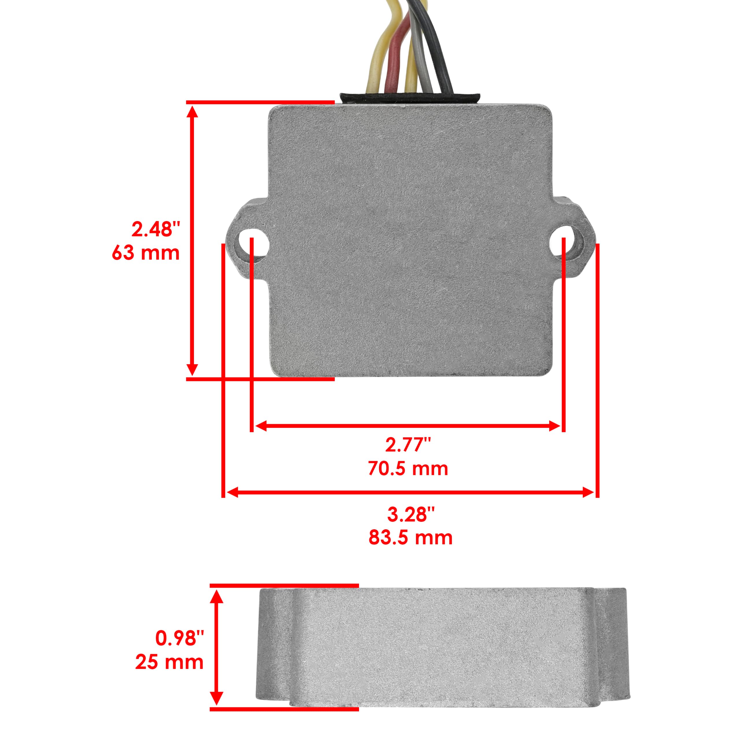 Caltric Regulator Rectifier Compatible With Yamaha 40 40Hp F40 4 Stroke 2000-2003
