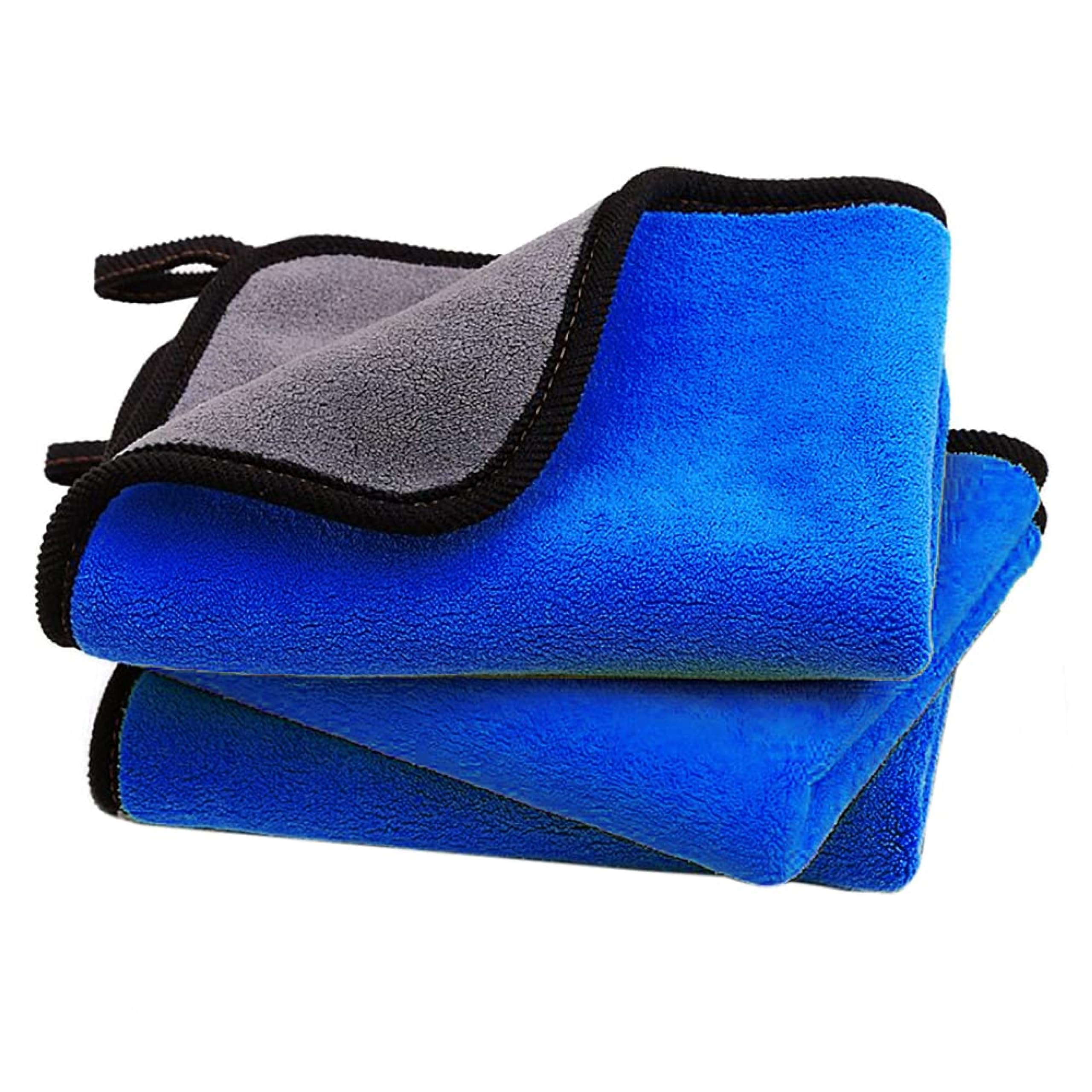 MultiPurpose Coral Velvet Microfiber Cloths for Car Bike| UltraSoft Super Absorbent LintFree for Exterior Interior Dashboard 