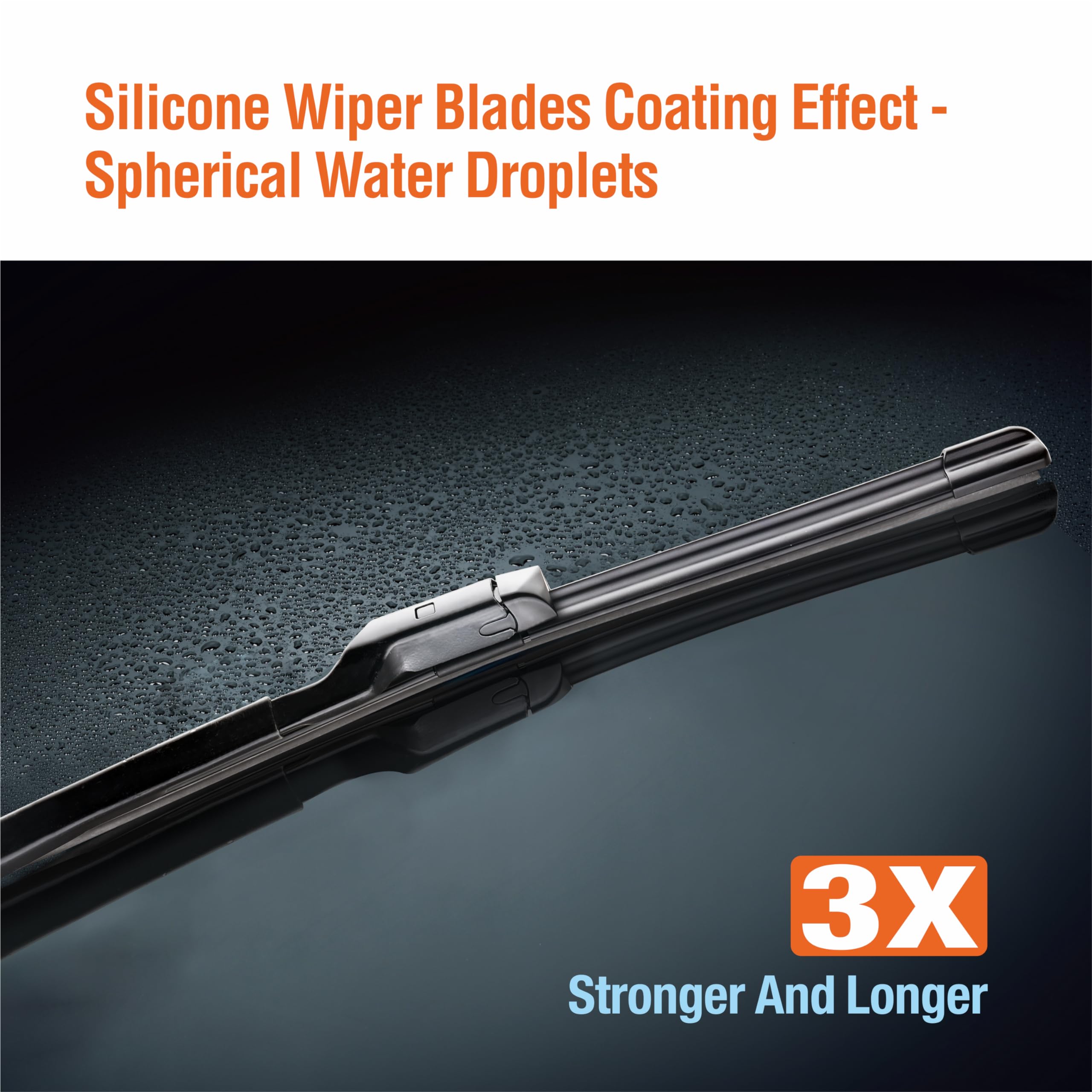 Wowiper Silicone Windshield Wiper Blades With Rear Wiper Blade For Subaru Forester 2019-2022, All-Season Automotive Replacement