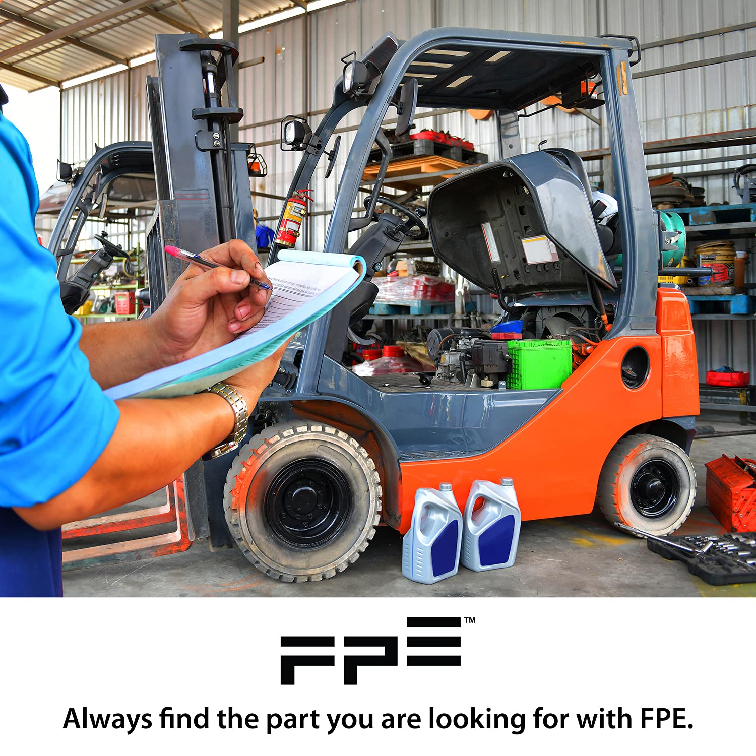 Fpe - New Forklift Universal Rearview Mirror Hacus Aftermarket 58720-23320-71 (Pack Of 2)