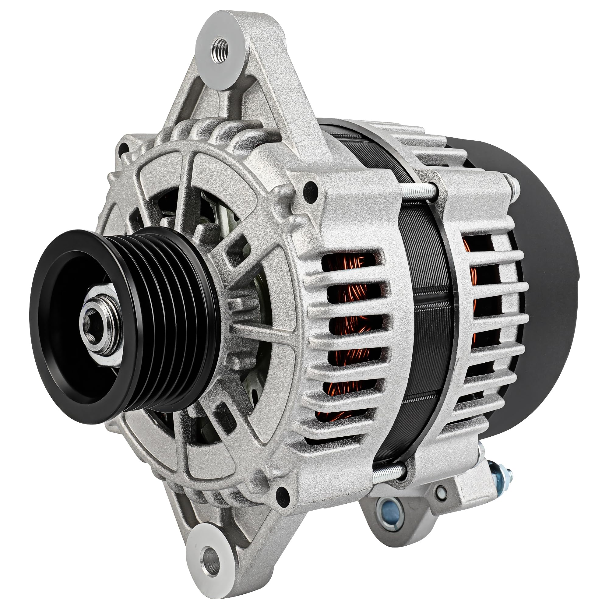 SCITOO Alternator Fits for Mercruiser Black Scorpion 5.7 6.2 MX Inboard Ski 1998-2002 12V 70Amp CW S6 Pulley Class 19020611 2192