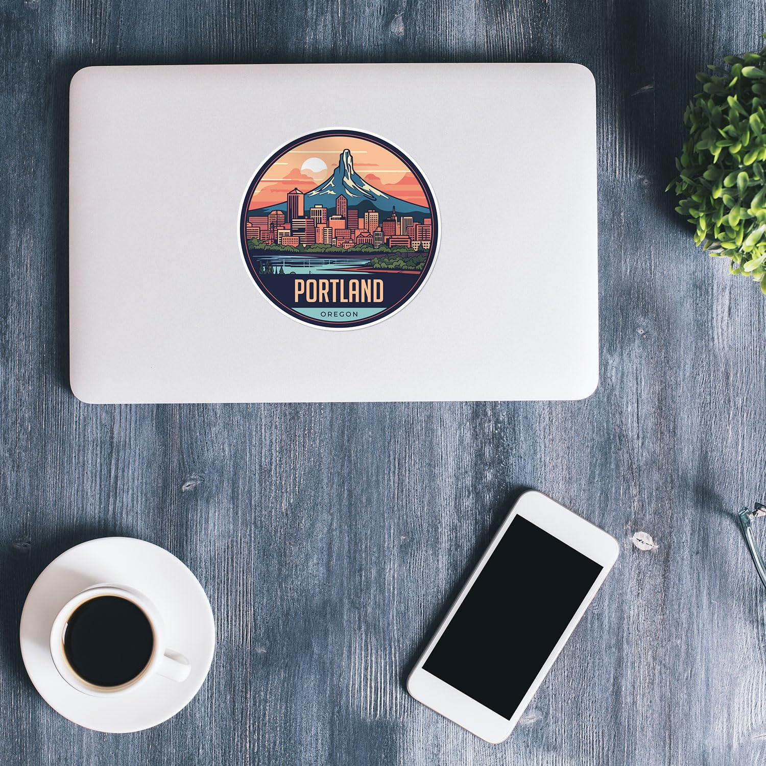 Generic Waterproof Vinyl Decal - Portland City Sticker for Car, Laptop, Water Bottle, Size 3'' Longer Side