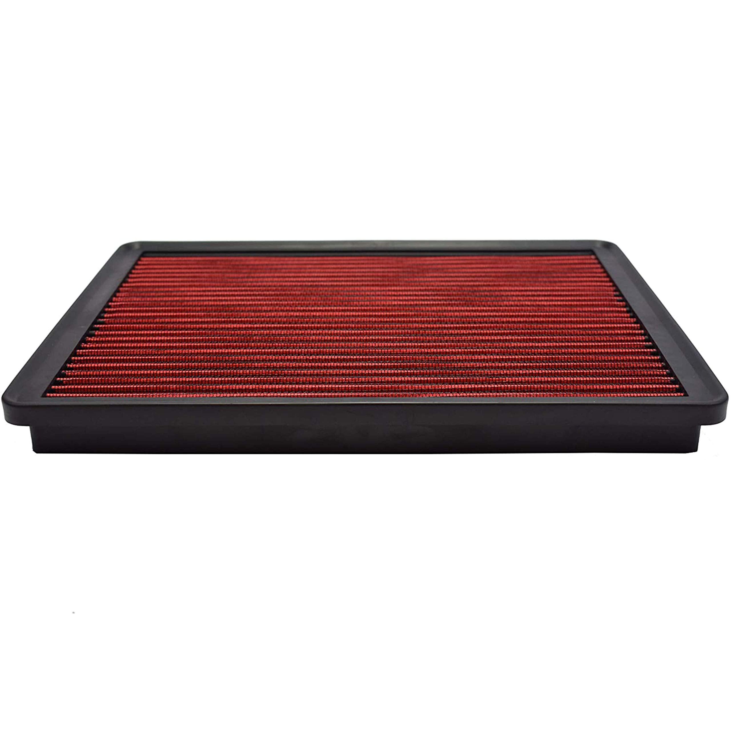 A-Team Performance - Engine Air Filter, Washable and Reusable - Compatible with 1999-2019 Chevy/GMC Truck and SUV V6/V8 (Silvera
