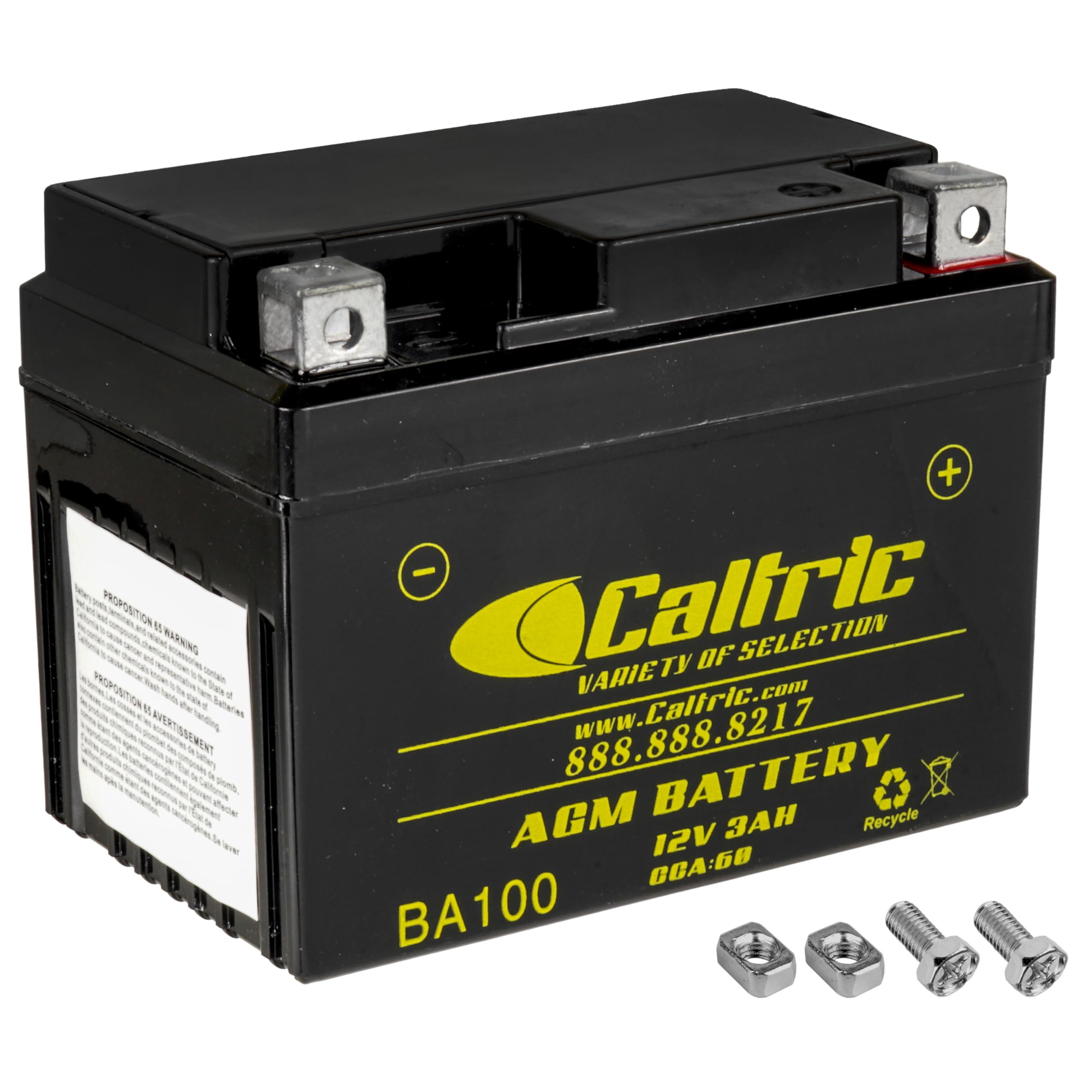 Caltric Agm Battery Compatible with Can-am Bombardier Ds90 Ds-90 Ds90X 2002-2006 2009-2016