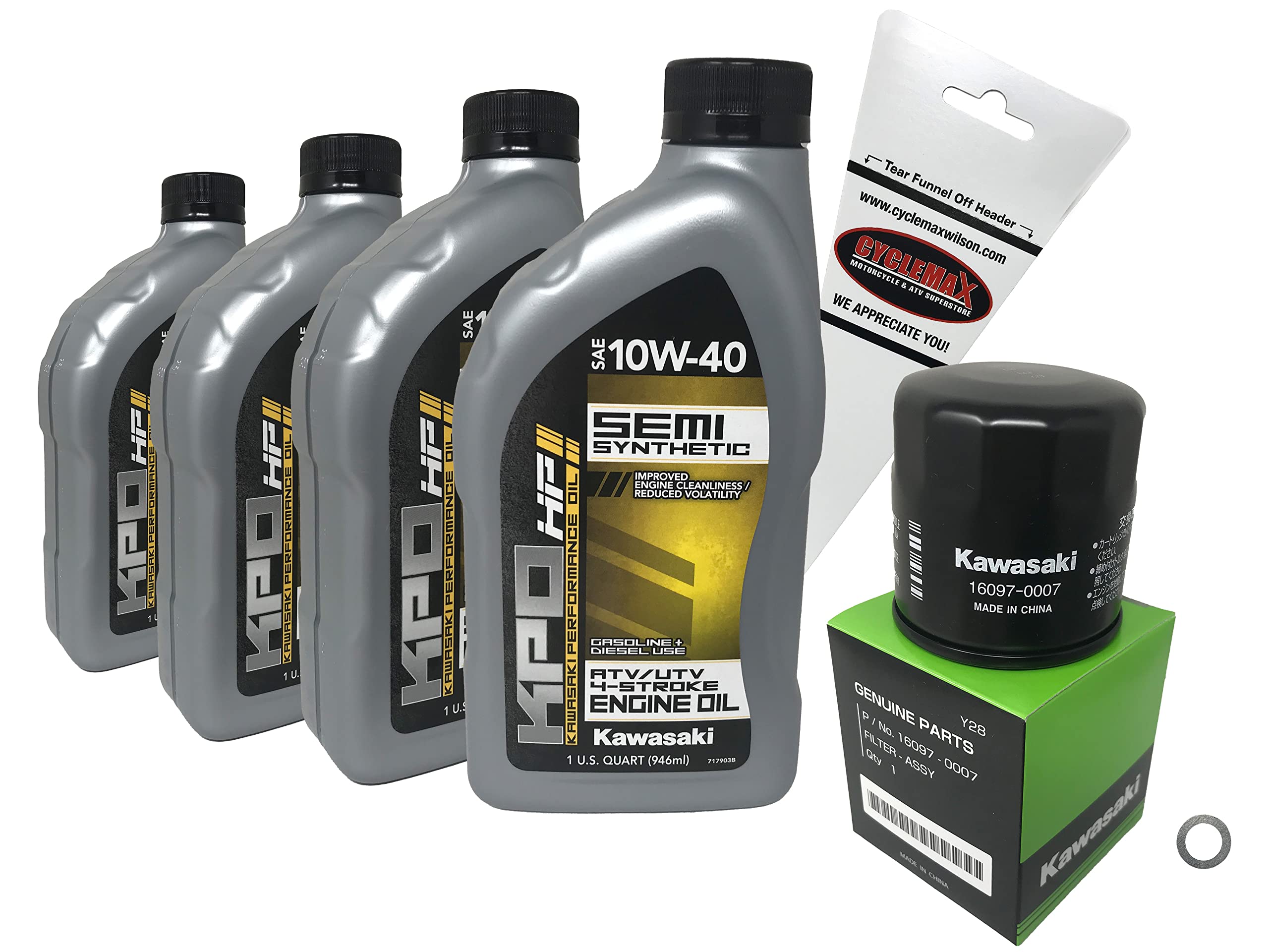 Kawasaki Genuine Oil Change Kit Sxs Teryx Teryx 4 2014-Current 99969-3846