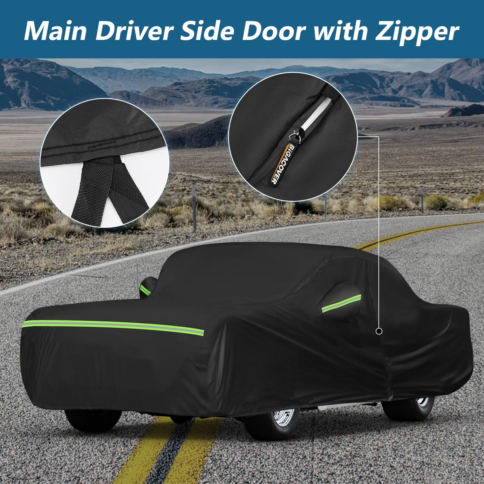 Waterproof Car Covers for Chevrolet Bel Air/150/210 1950-1957 Sedan/Coupe/Hardtop, 420D Oxford Cloth Sun Heat Protection Outdoor