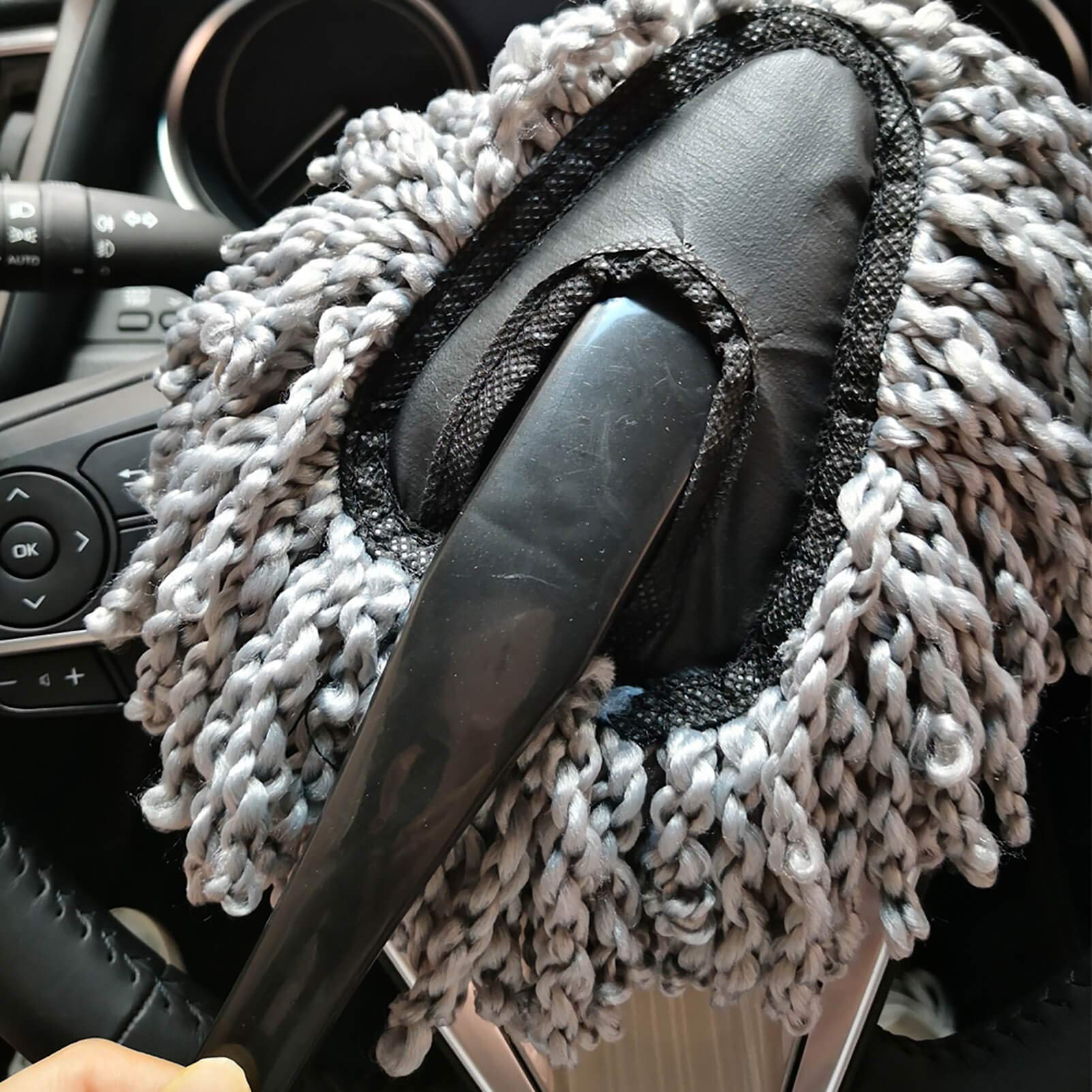 IPELY Microfiber Car Dash Duster Brush - 2 Pack, Super Soft, Gray, for Car, Home & Computer Cleaning