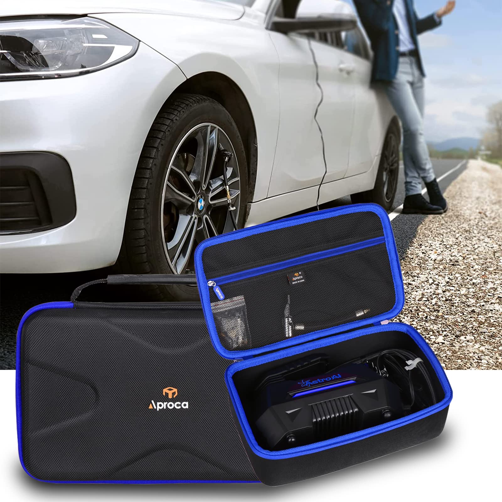 Aproca Hard Storage Travel Case, For Astroai Air Compressor Tire Inflator Portable Air Pump