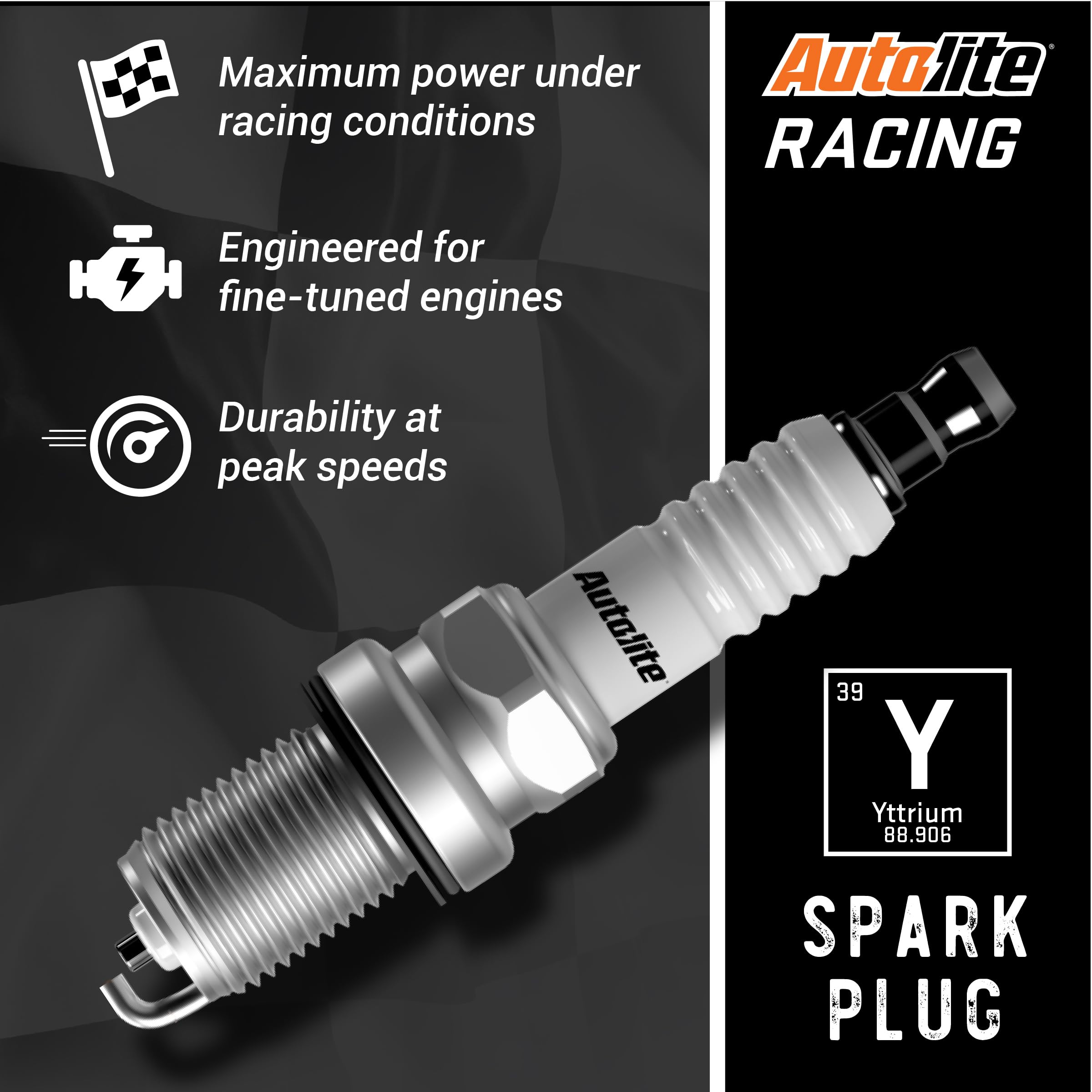 Autolite Ar25 High Performance Racing Resistor Spark Plug, Pack Of 1