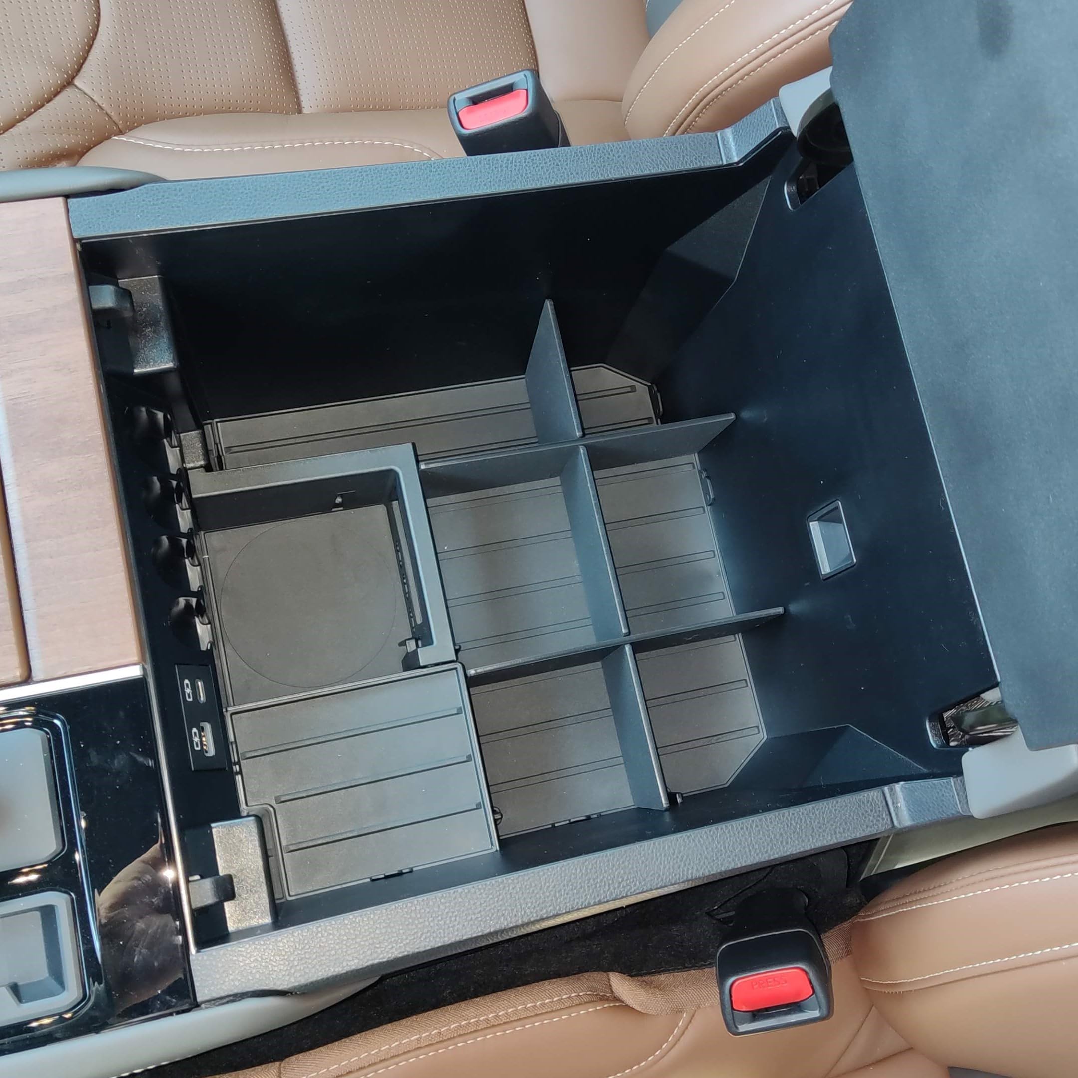Vehicle Ocd - Center Console Organizer For Toyota Tundra (2022-2025) / Toyota Sequoia (2023-2025) - Made In Usa - Not Compatible