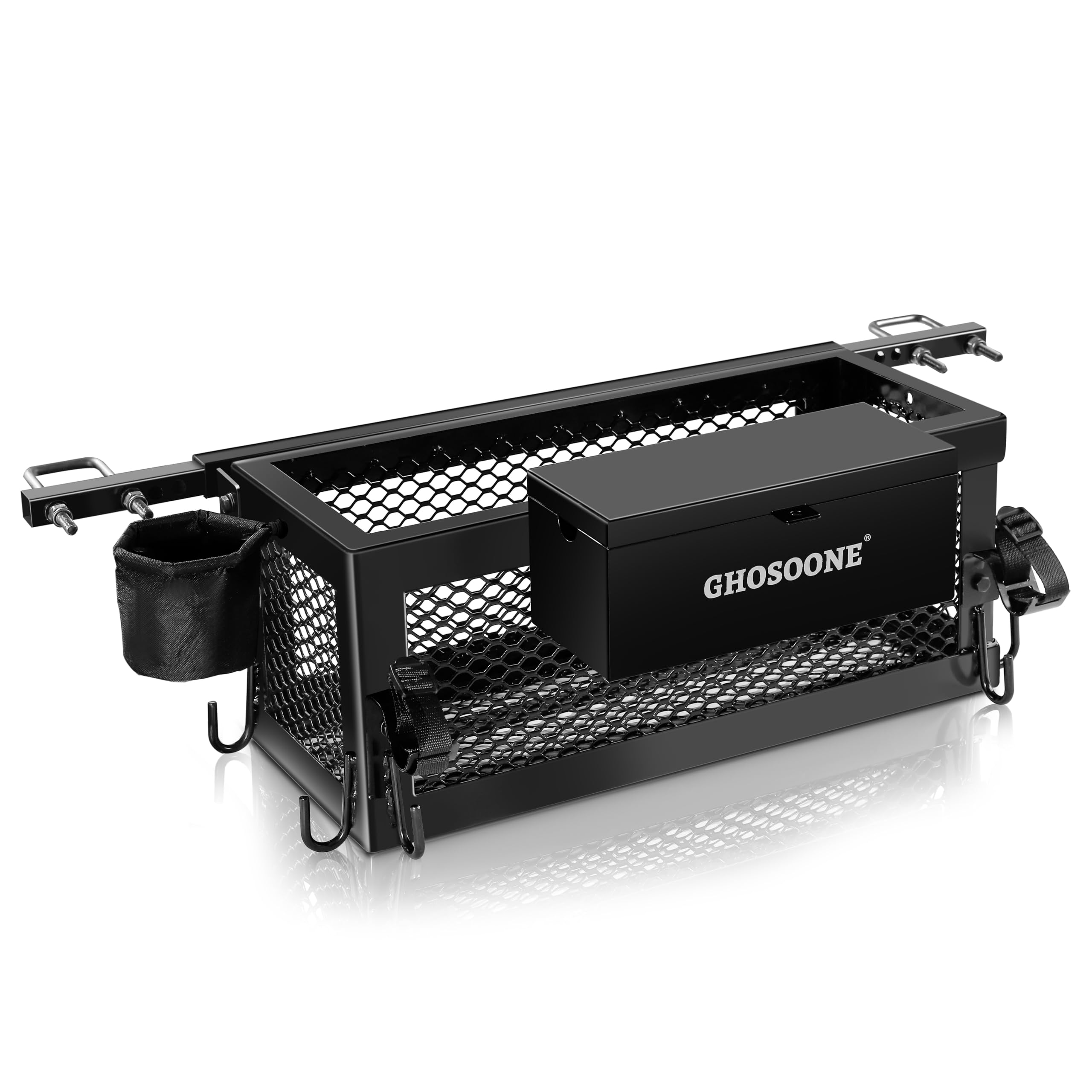Heavy Duty Tractor Tool Box 24x 10x 10 Multi-Function Tractor Accessories, Suitable for Most Tractors and Zero Turn Mower