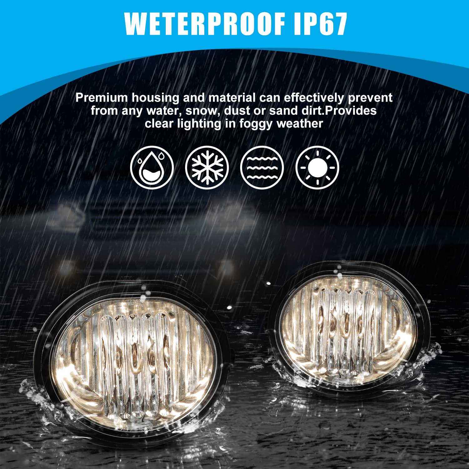 Cpw Fog Lights Compatible With [2003 2004 2005 2006 2007 2008 Toyota Matrix/Pontiac Vibe] Driving Fog Lights + Switch + Wiring K