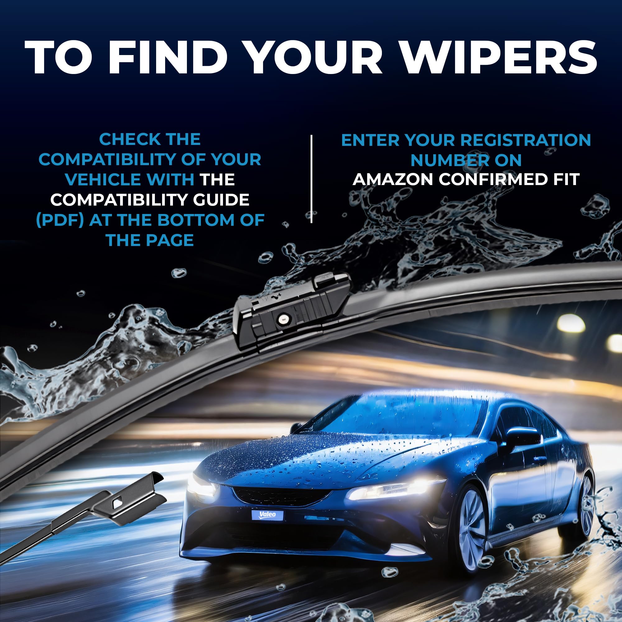 Valeo 574317 (Vm408) Silencio X-Trm Wiper Blades - 28''/28'' (Pack Of 2)