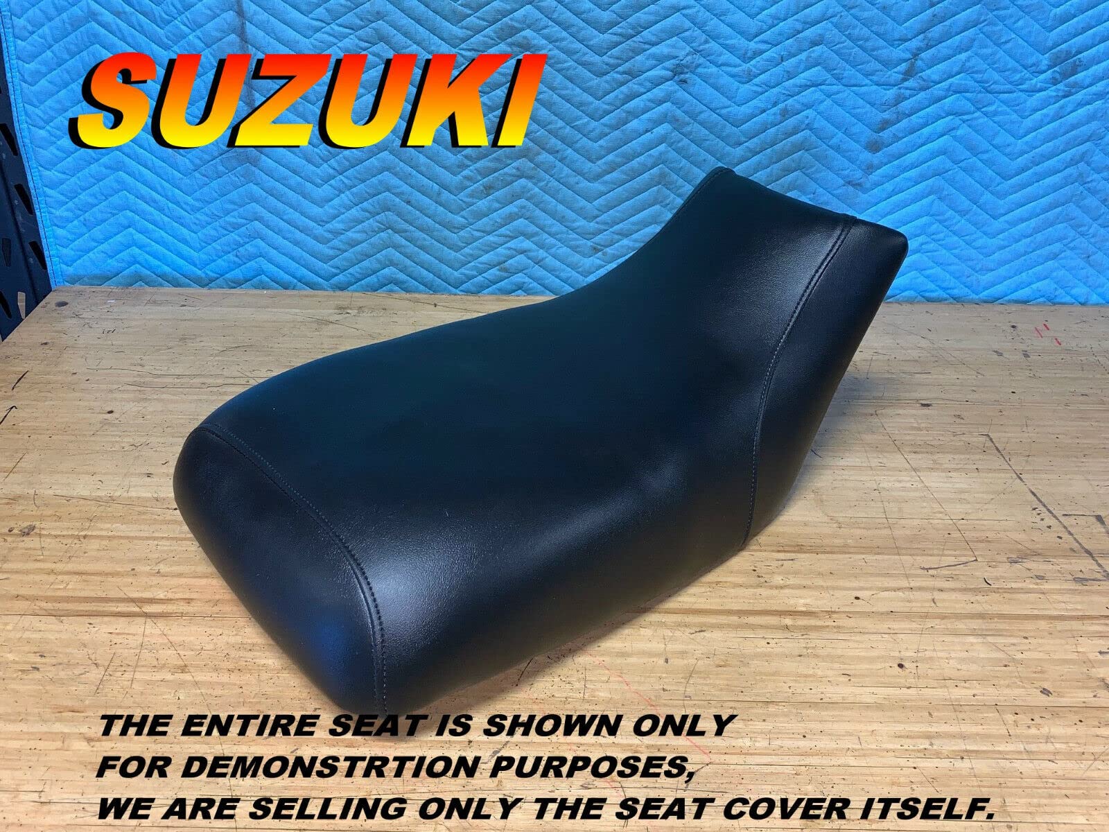 Seat Cover New Replacement Seat Cover for Suzuki Ozark 2002-09 LTF250, Black, Model 331, Durable Vinyl Material