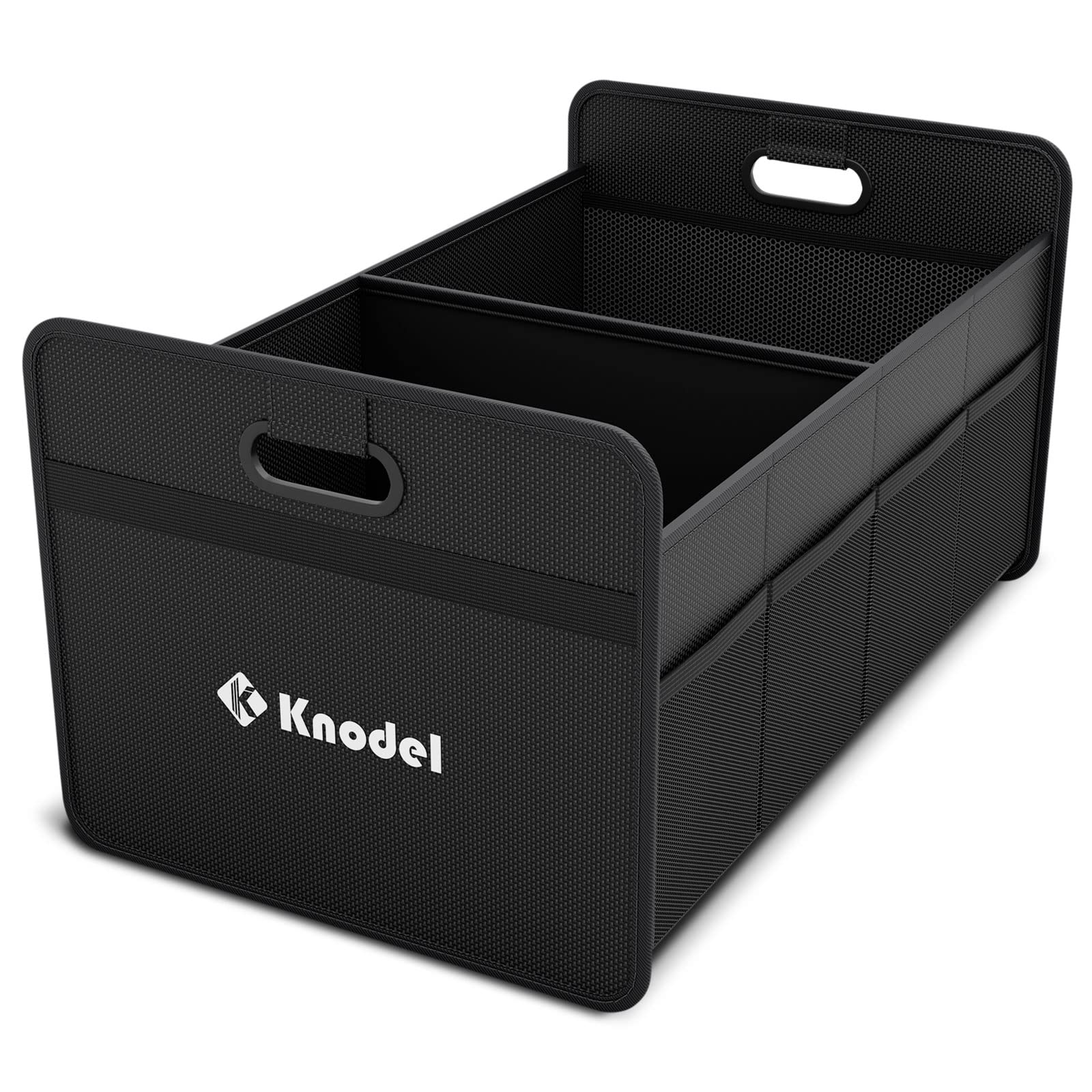 K Knodel Car Trunk Organizer, Foldable Organizer For Car, Automotive Consoles & Organizers, Storage With Reinforced Handles (Black)