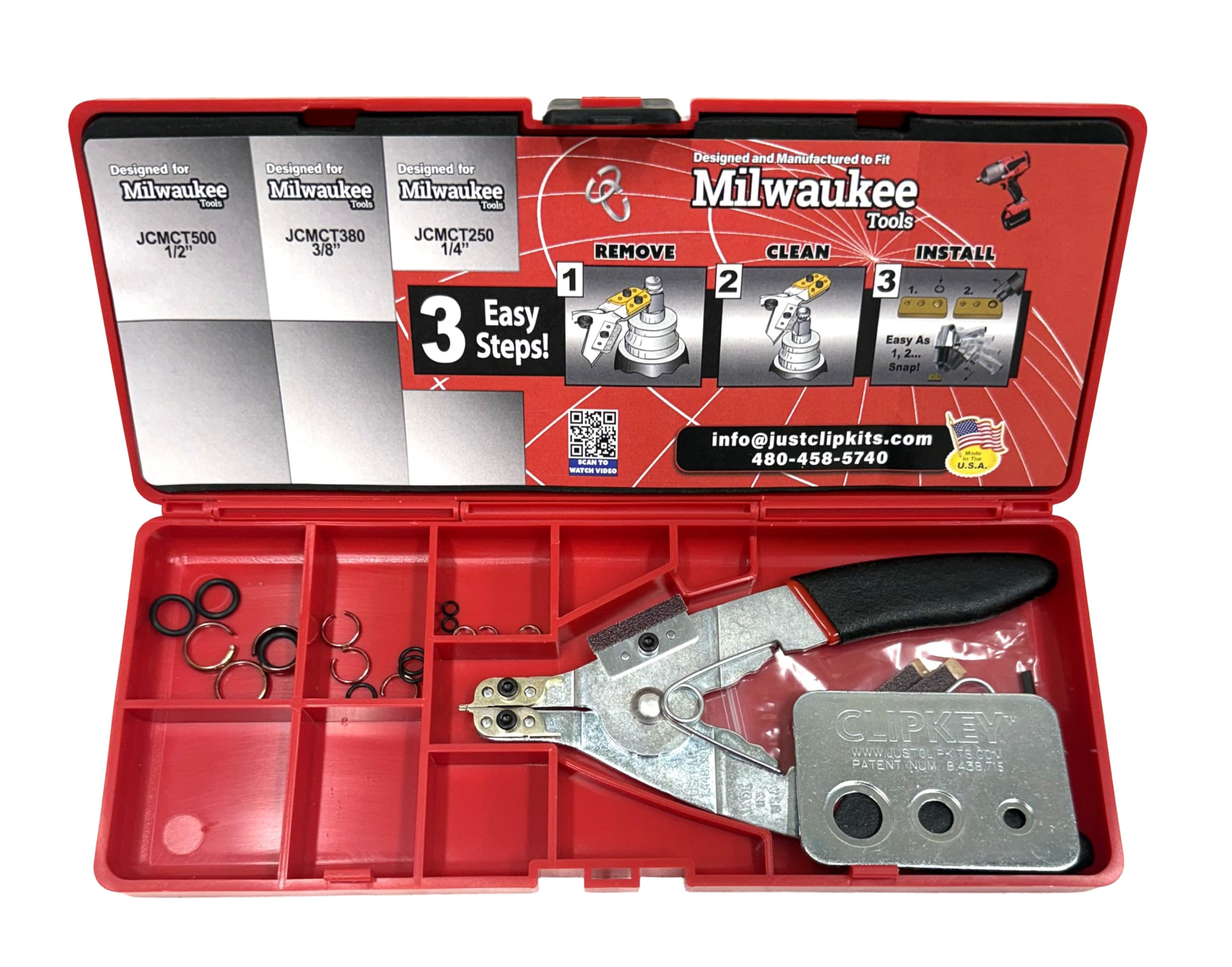 Just Clips Professional Tool Kit For Milwaukee Cordless Tools