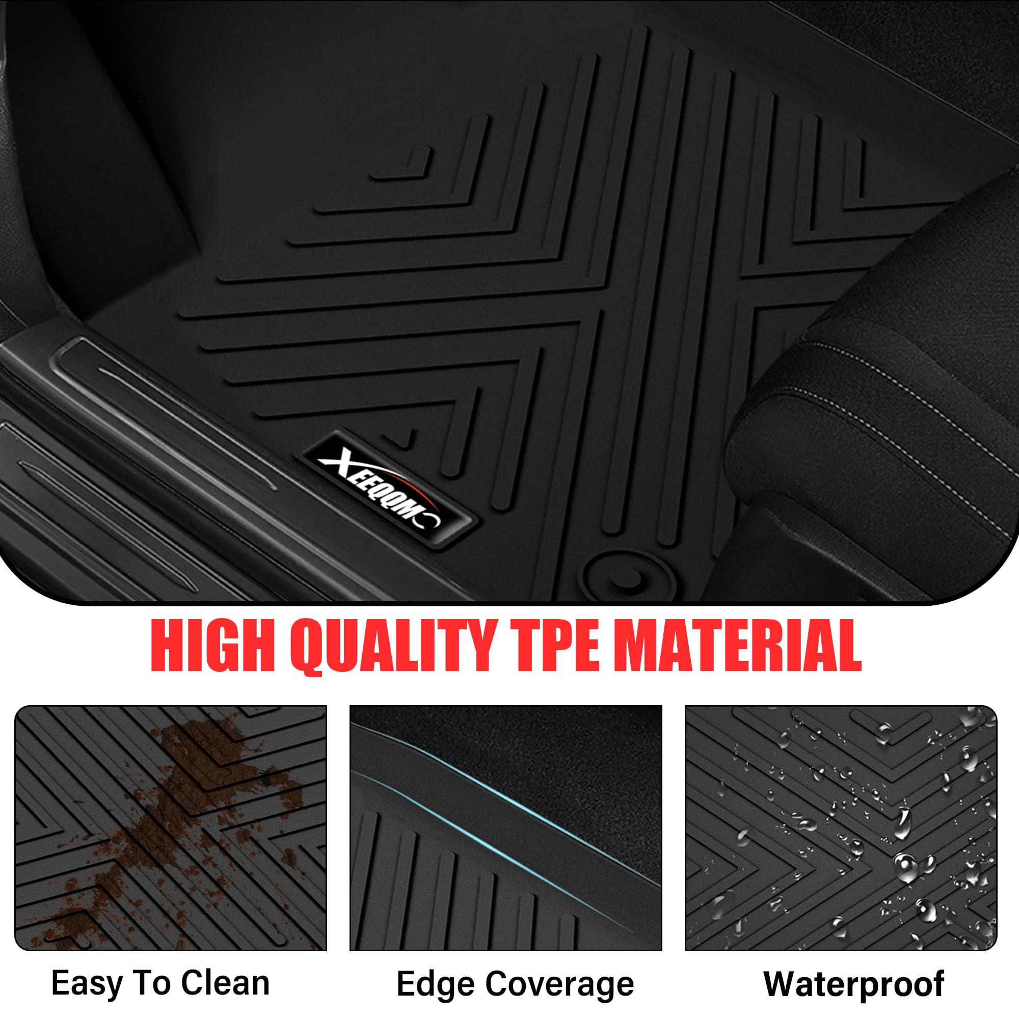 Floor Mats For 2020-2024 Nissan Sentra With Cargo Liner All Weather Tpe Protection Floor Liners Full Set With Trunk Mat For 2020