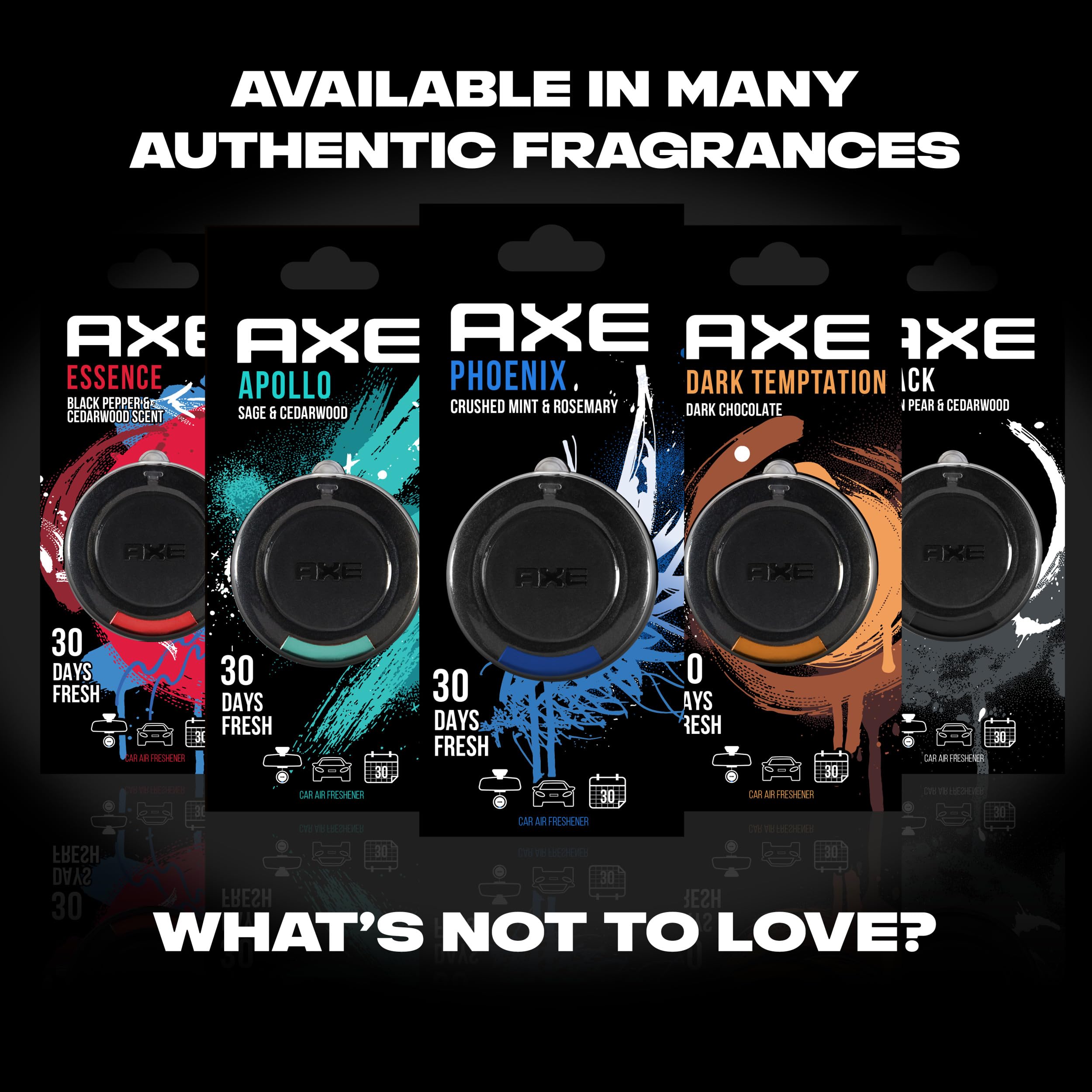 AXE 3D Hanging Gel Car Air Freshener (Black Scent, 1 Pack)