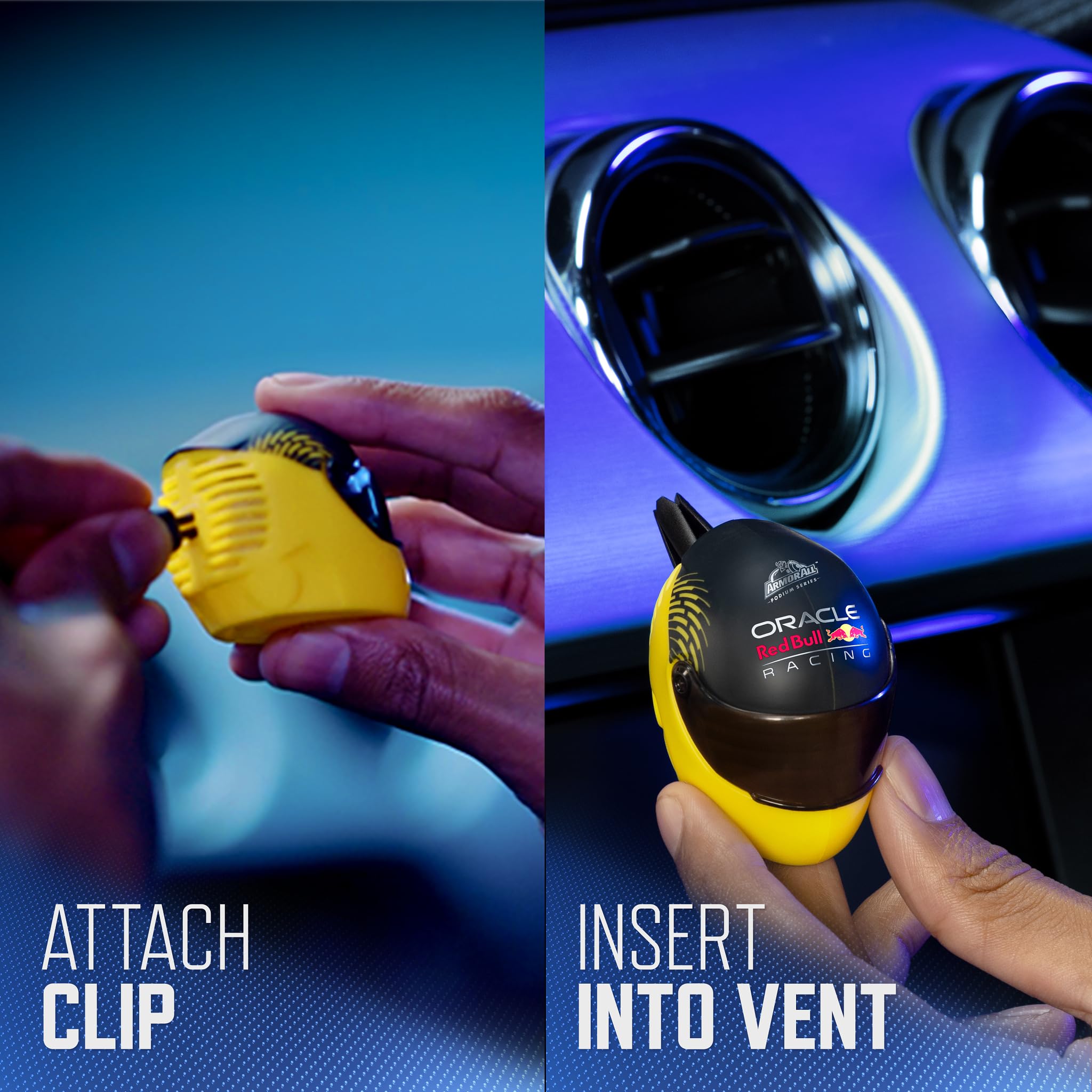 Armor All Podium Series Helmet Vent Clip Car Air Freshener, Victory Lap Scent (4 Pack), Racing-Inspired Car Air Freshener With A