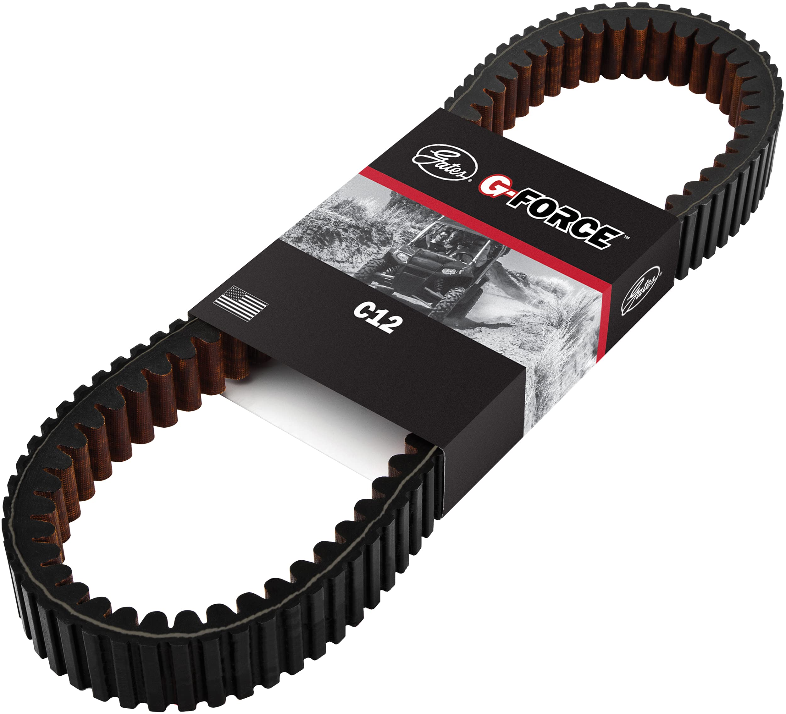 Gates 49C4266 G-Force C12 Continuously Variable Transmission (CVT) Belt, Black