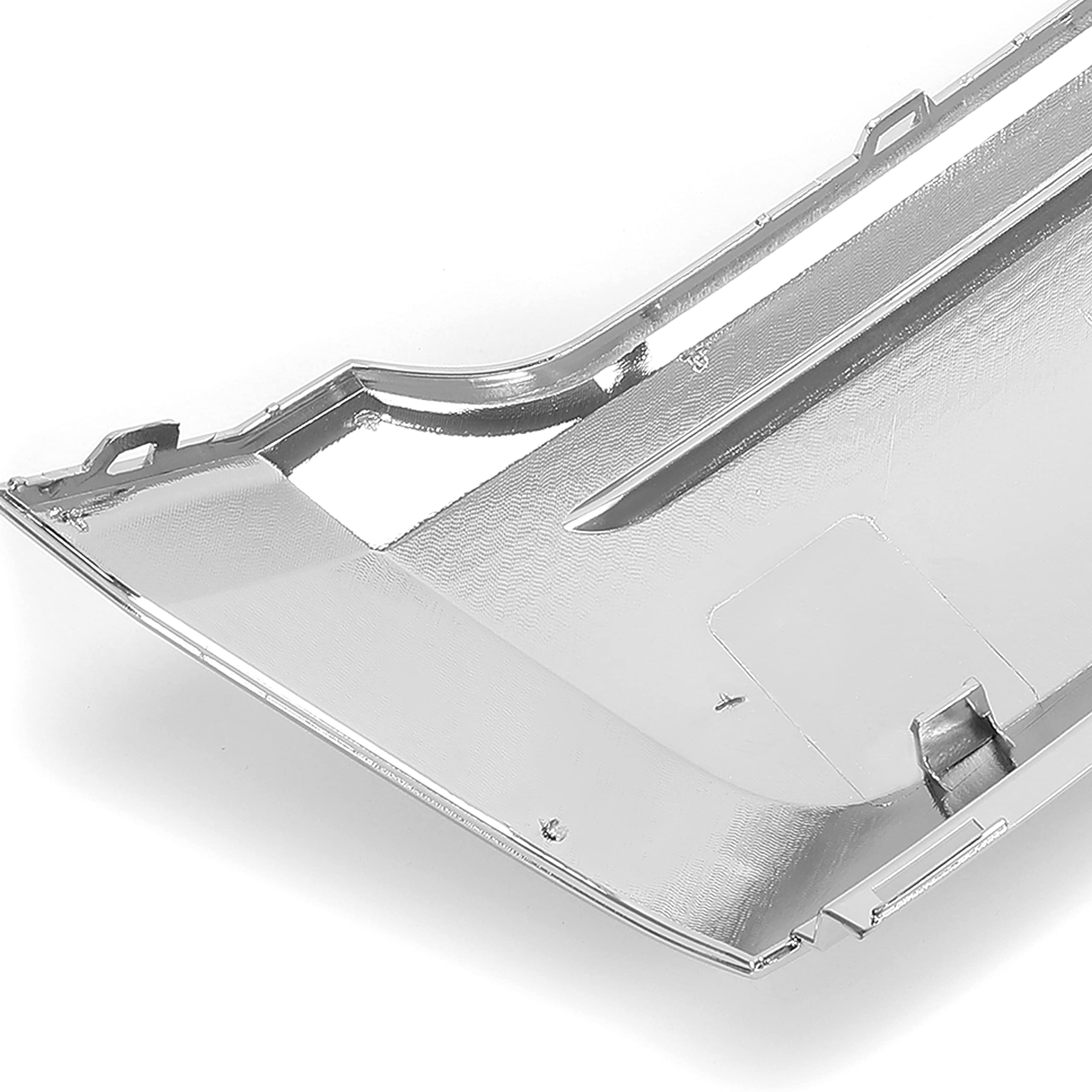 HECASA Front Lower Grille Trim for 2011-2014 Ford Edge, Chrome, Plastic, Model CB-1933, Silvery Color, OEM Replacement FO1087132